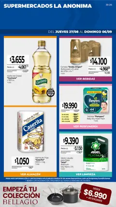 Vista previa La Anonima catálogo válido desde el 27/08/2026