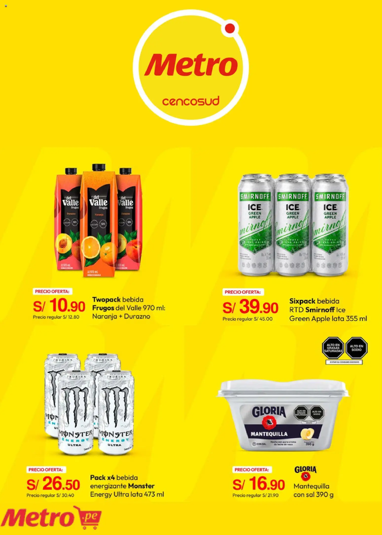 Catálogo Metro válido desde 14/09/2026 | Página: 3 | Productos: Sal, Mantequilla