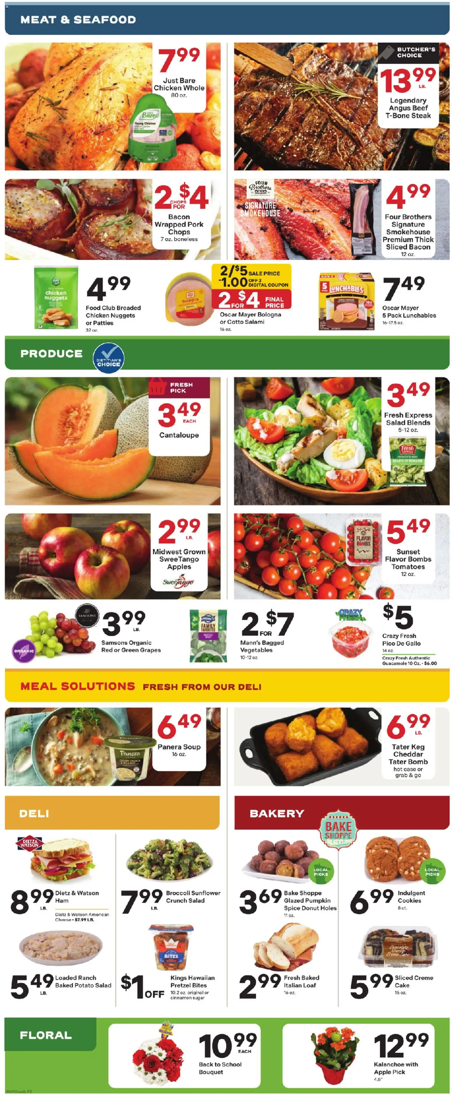 Coborn's Weekly Ad - valid from 09/09/2026 | Page: 4 | Products: Salad, Seafood, Pumpkin, Case