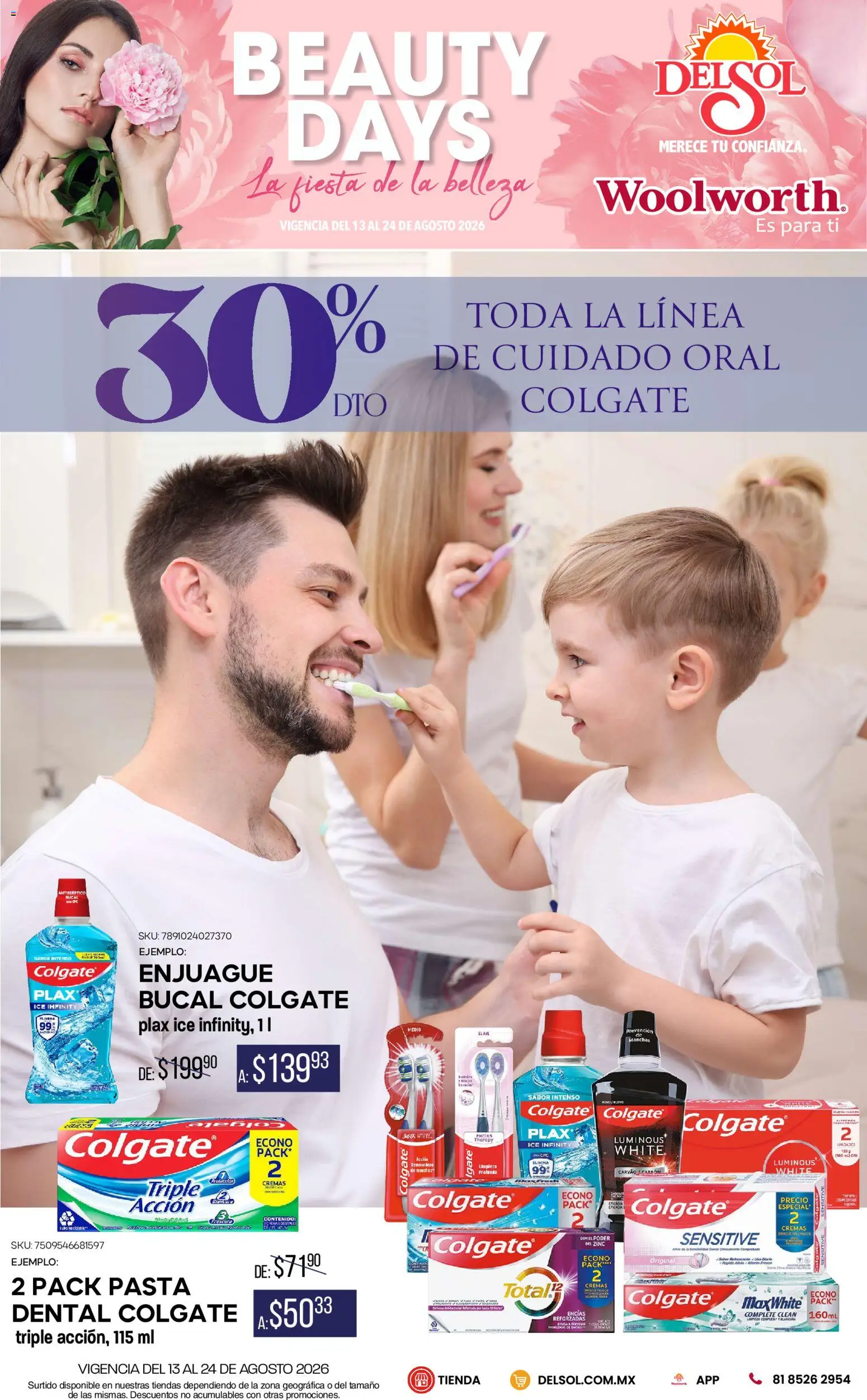 Nuevas ofertas de Del Sol y Woolworth válidas en toda la República Mexicana desde el 13/08/2026. ¡Encuentra las mejores ofertas en Del Sol y Woolworth catálogo! | Página: 5 | Productos: Pasta