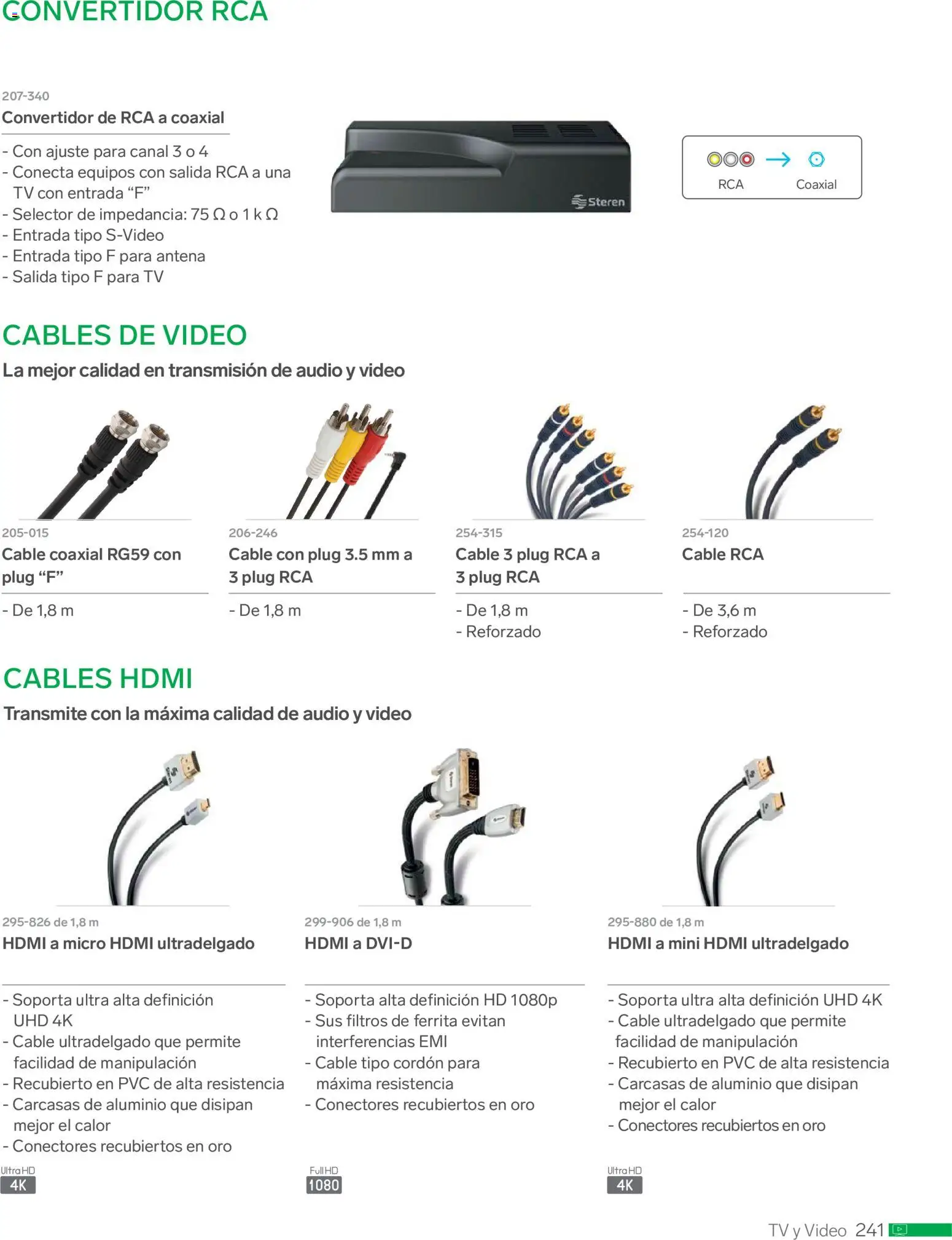 Nuevas ofertas de Steren válidas en toda la República Mexicana desde el 01.01.2026. ¡Encuentra las mejores ofertas en Steren catálogo! | Página: 253 | Productos: Audio, Cable, Video, Antena