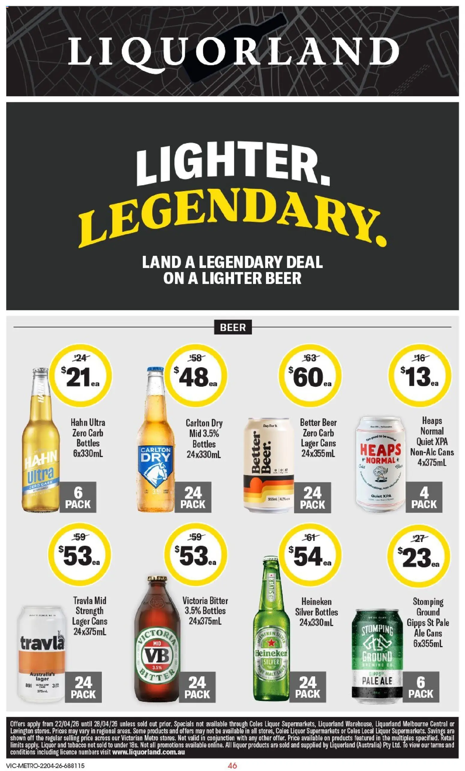 Coles catalogue - valid from 22.04.2026 | Page: 46 | Products: Beer