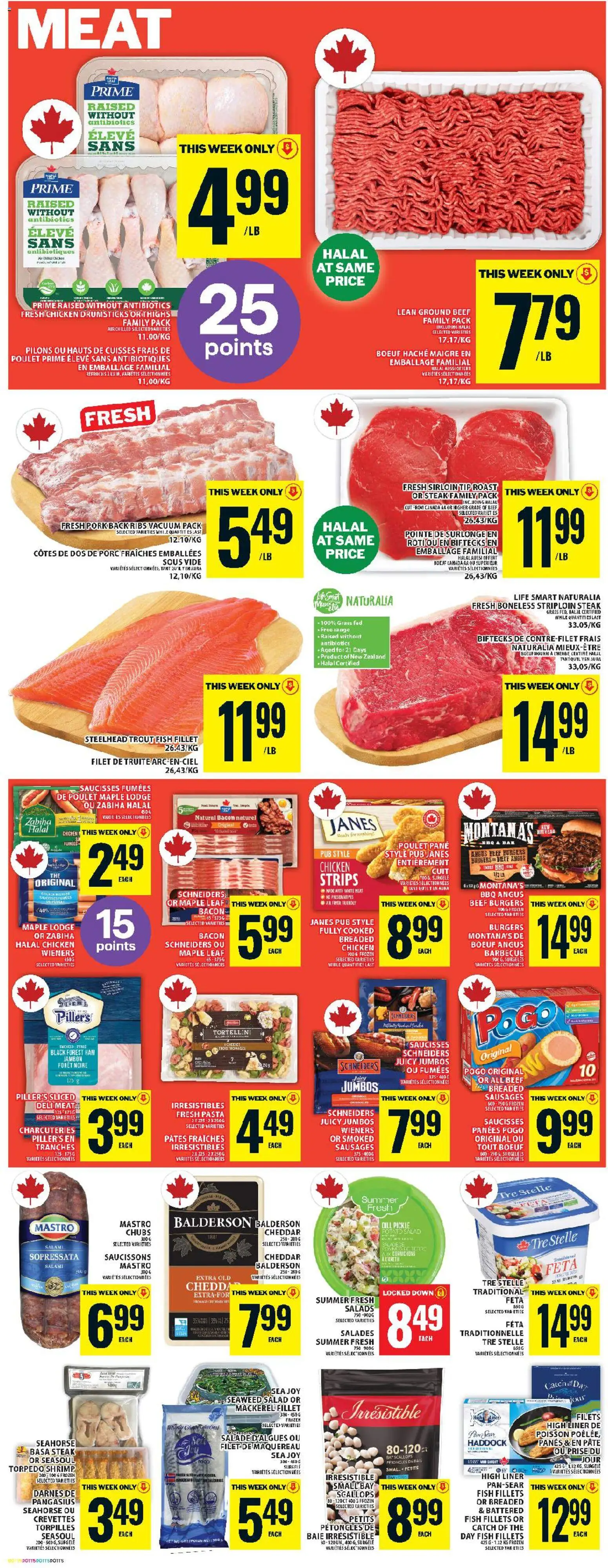 Food Basics flyer valid from 16.04.2026 | Page: 7 | Products: Beef, Salami, Ham, Pork