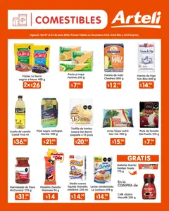 Vista previa de Arteli folleto Quincenal, nuevo folleto de la tienda, válido en México a partir del 07.06.2026 | Página: 4 | Productos: Maíz, Harina, Pasta, Mermelada