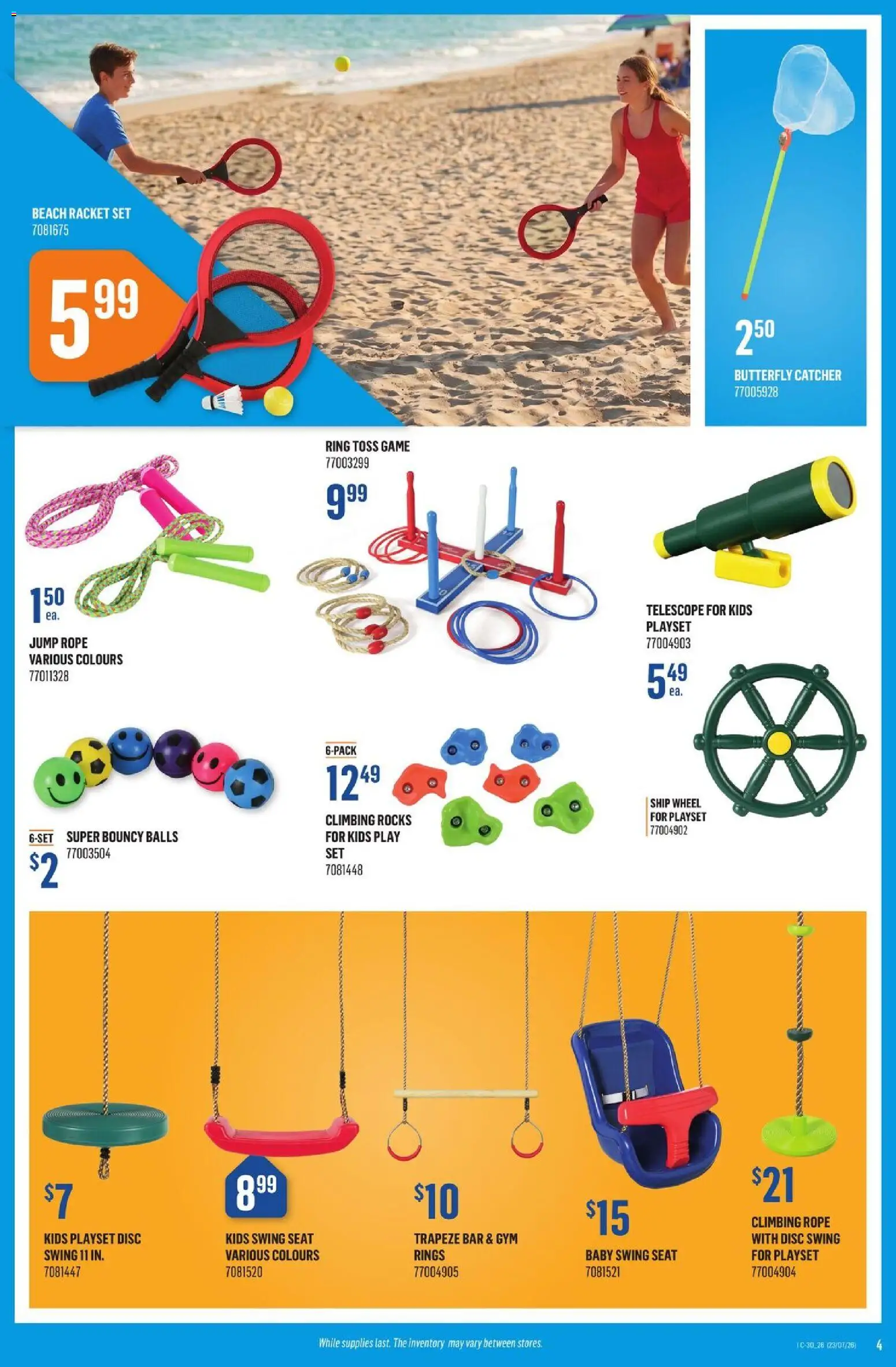 Canac flyer valid from Jul 23, 2026 | Page: 4 | Products: Game