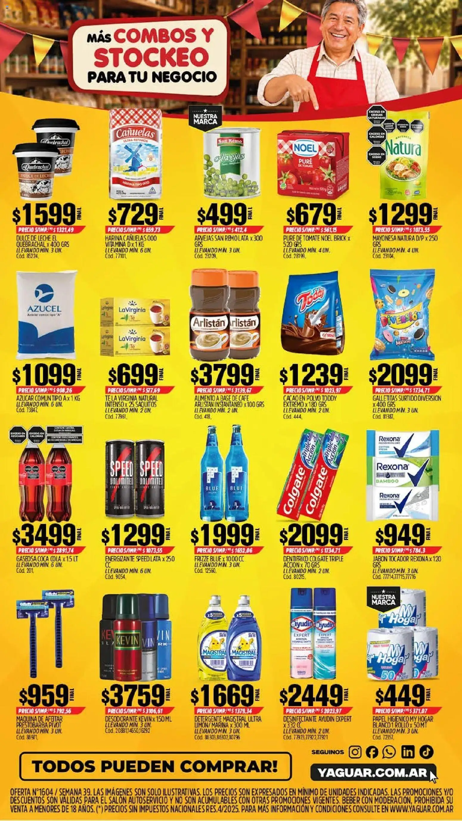 Yaguar - Oferta Semanal Mar del Plata │ válido desde el 21/09/2026 | Página: 2 | Productos: Galletitas, Jabón, Desodorante, Café