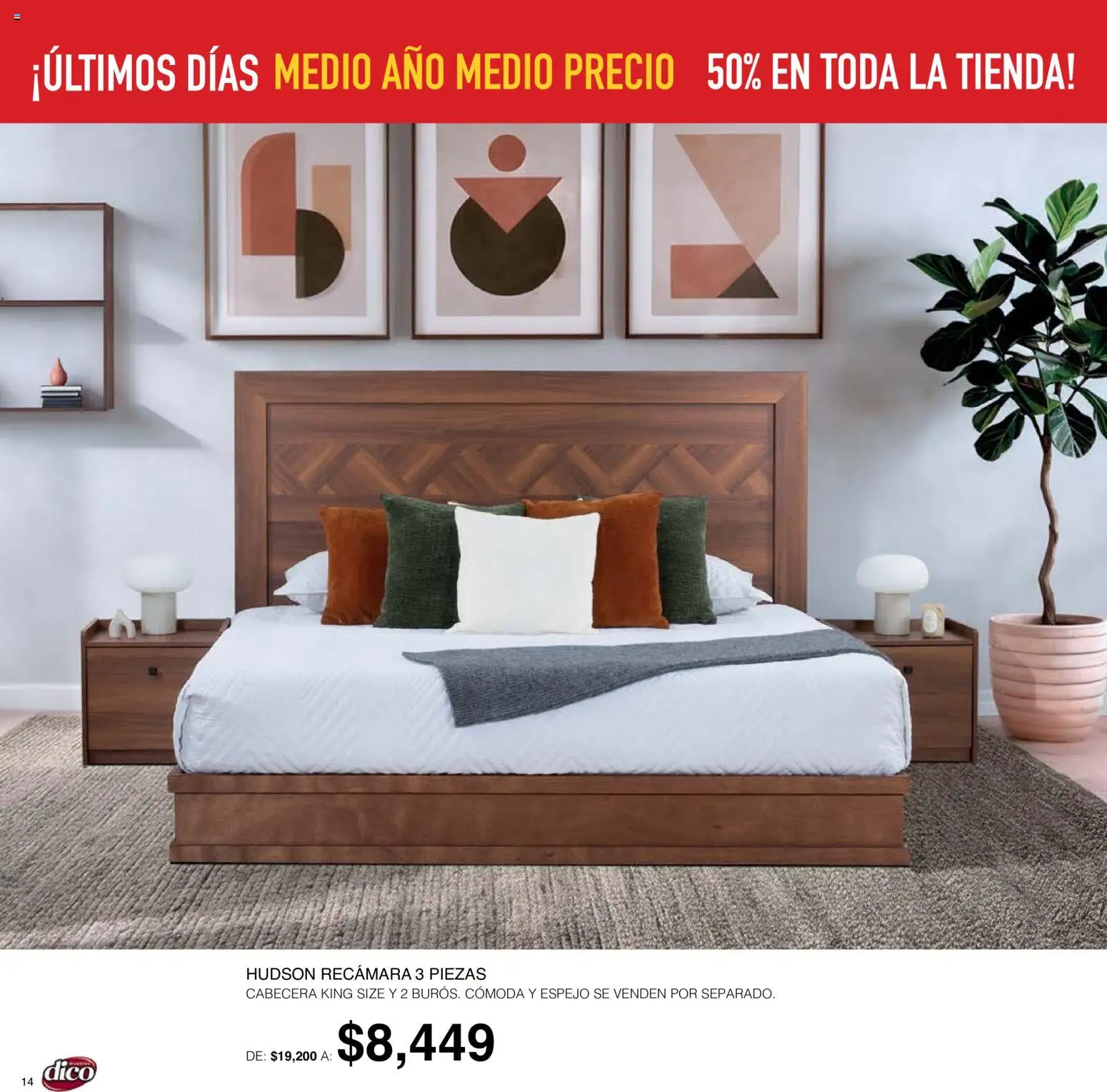 Nuevas ofertas de Muebles Dico válidas en toda la República Mexicana desde el 01/10/2026. ¡Encuentra las mejores ofertas en Muebles Dico catálogo! | Página: 14