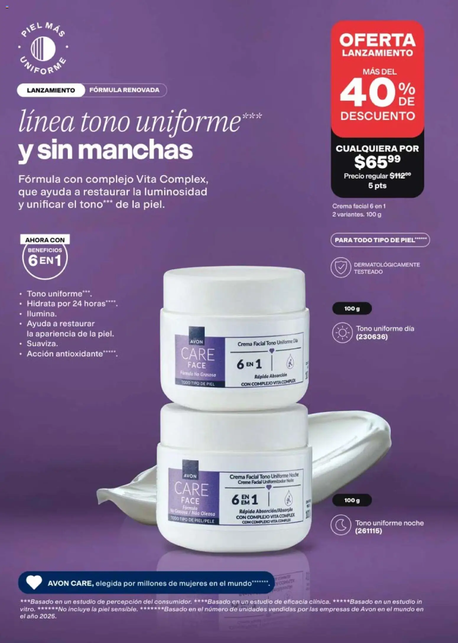 Nuevas ofertas de AVON válidas en toda la República Mexicana desde el 21/08/2026. ¡Encuentra las mejores ofertas en AVON campaña 13 2026! | Página: 5 | Productos: Crema