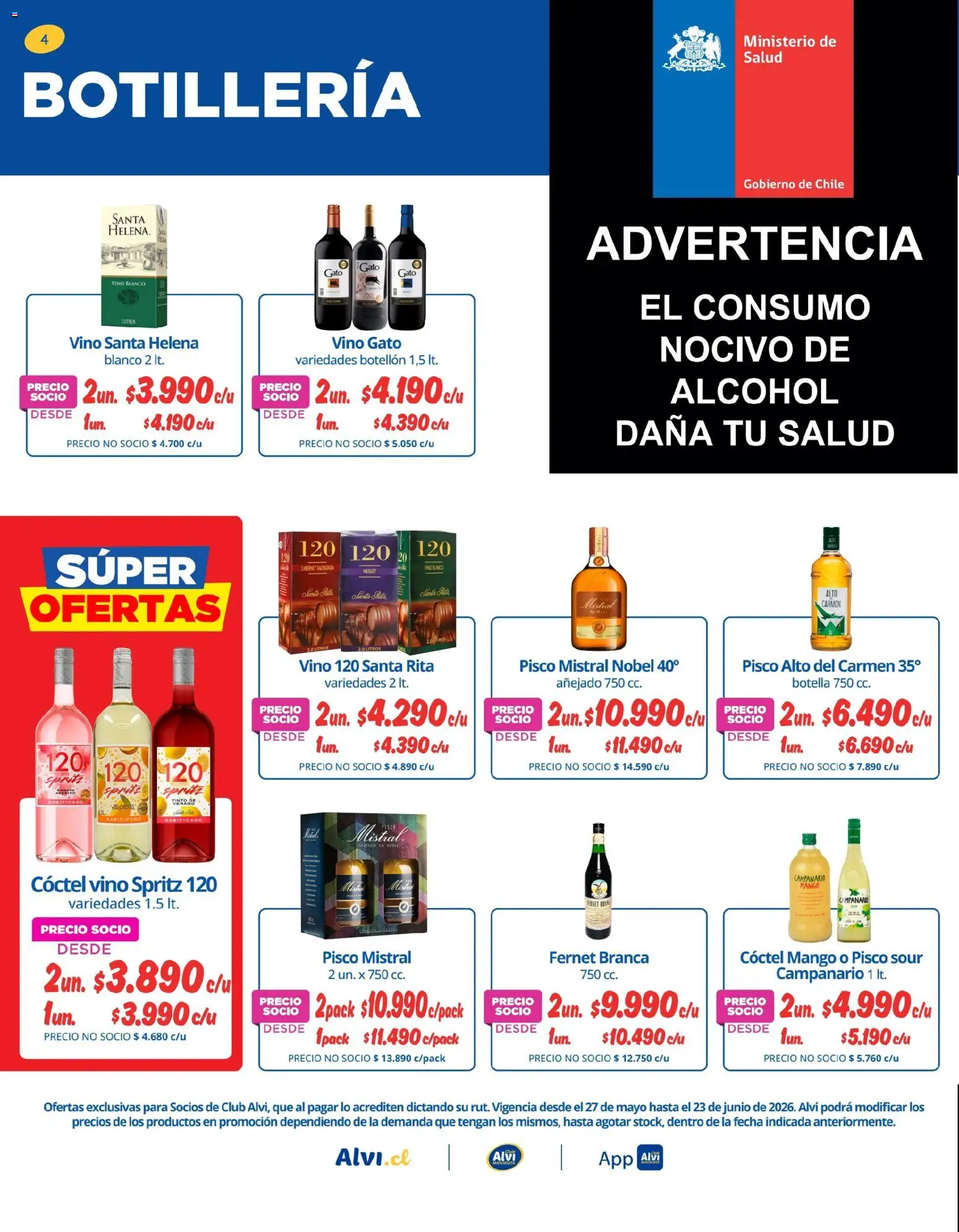 Alvi Catálogo │ válido desde el 27.05.2026 | Página: 4 | Productos: Mango, Planta, Vino, Fernet