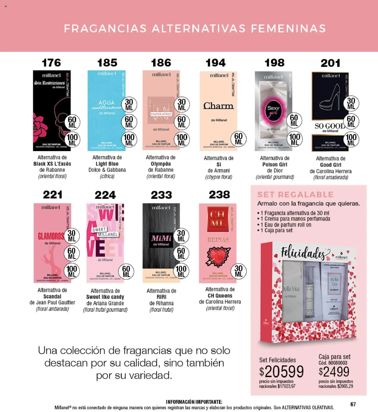 Millanel - Catálogo │ válido desde el 25.05.2026 | Página: 67 | Productos: Jean, Fragancia, Agua, Crema
