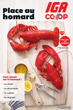 Preview of IGA circulaire - Place au homard from shop IGA valid from 07.05.2026