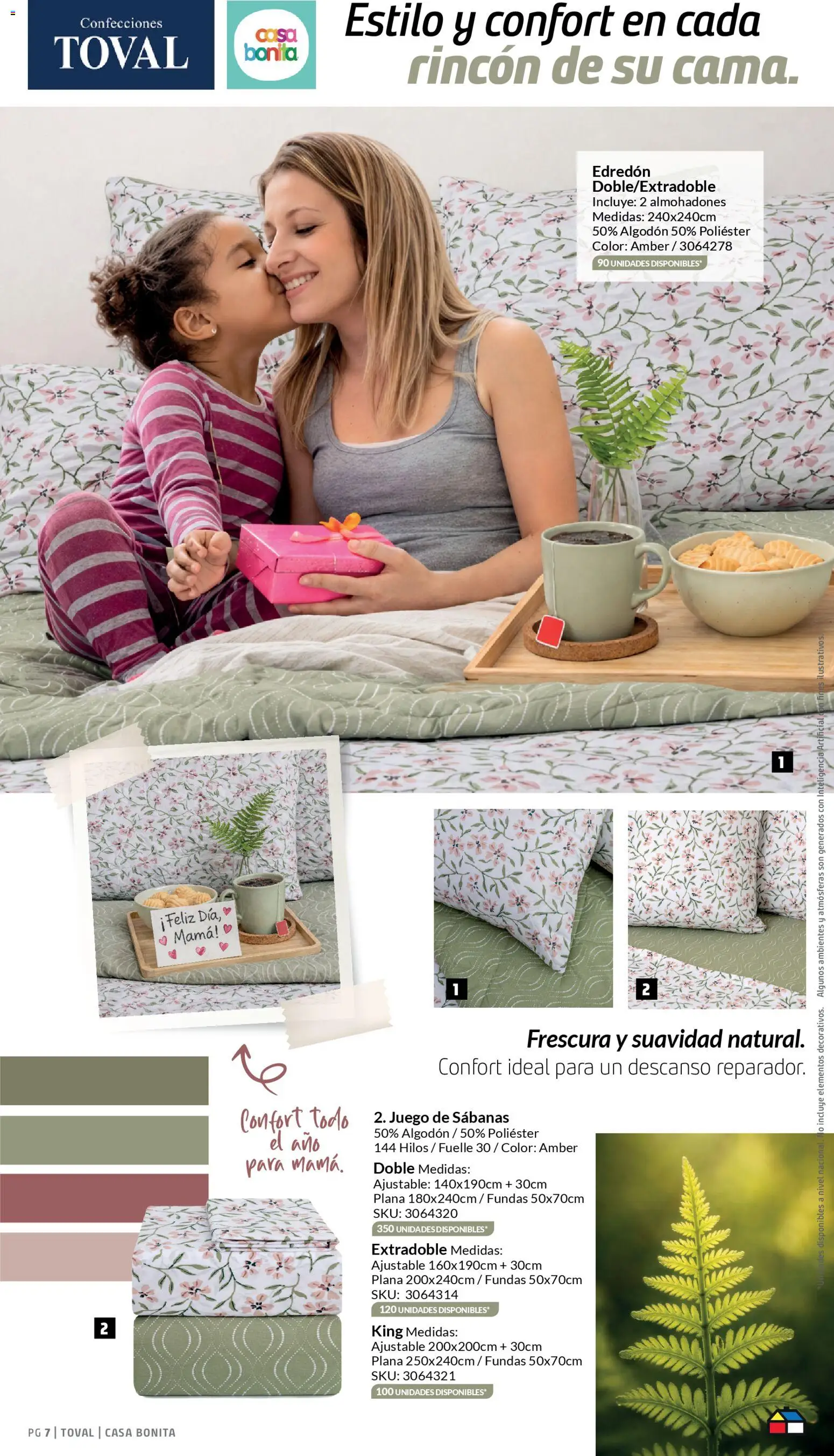 Homecenter revista - valida desde el 20.04.2026 | Página: 9 | Productos: Algodón, Sabanas, Juego, Edredón