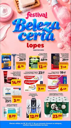 Lopes Supermercados ofertas Beleza - Pré-Visualização do folheto da loja Lopes Supermercados, válido de 28/10/2026