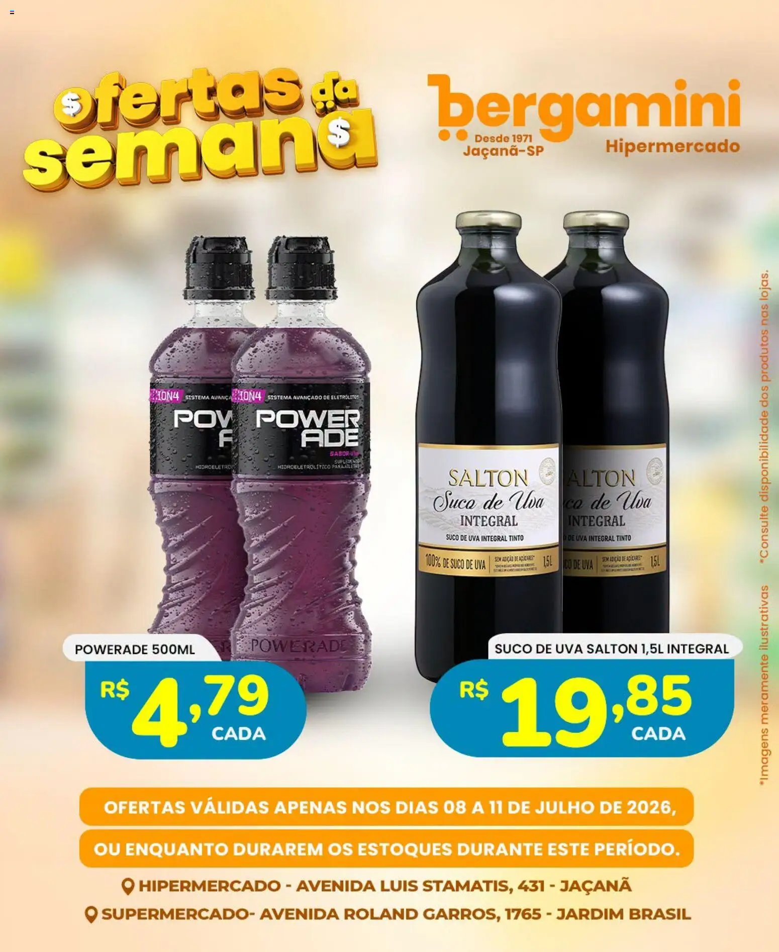 Supermercado Bergamini Folheto - válido de 08/07/2026 | Página: 16 | Produtos: Suco