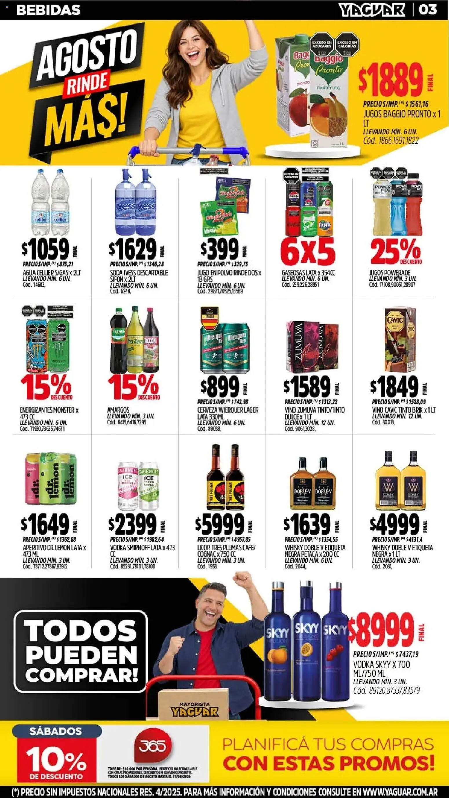 Yaguar - Oferta Semanal General Roca │ válido desde el 17/07/2026 | Página: 4 | Productos: Bebidas, Soda, Café, Jugo