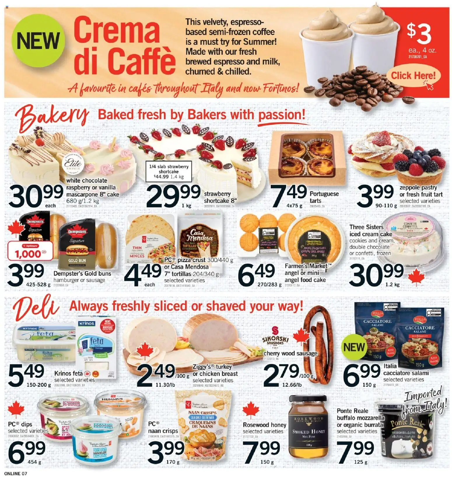 Fortinos flyer valid from Jul 9, 2026 | Page: 7 | Products: Cookies, Chocolate, Pizza, Chicken