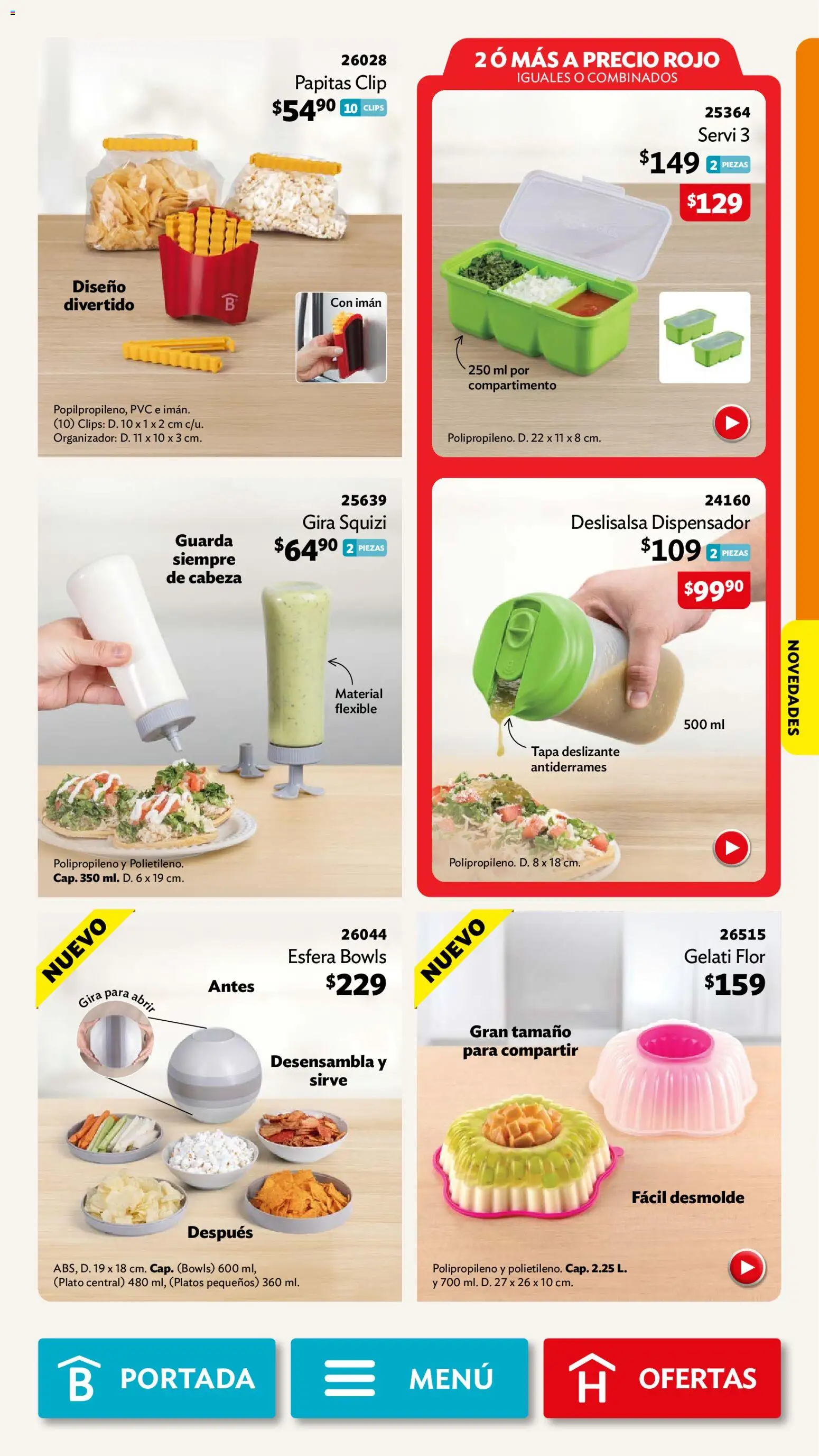 Nuevas ofertas de Betterware válidas en toda la República Mexicana desde el 29/06/2026. ¡Encuentra las mejores ofertas en Betterware campaña 7 2026! | Página: 53 | Productos: Imán, Organizador, Flexible