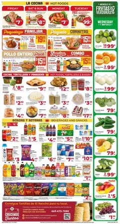 Preview of El Rancho weekly ads valid from 07/08/2026 | Page: 3 | Products: Pork, Pineapple, Mango, Lime