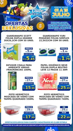 Estrela Azul ofertas Clube Perfumaria - Pré-Visualização do folheto da loja Estrela Azul, válido de 01/07/2026 | Página: 2 | Produtos: Difusor, Papel higiênico, Guardanapo