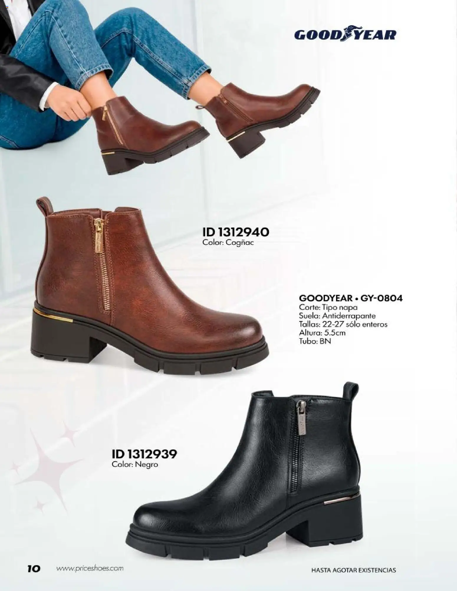 Nuevas ofertas de Price Shoes válidas en toda la República Mexicana desde el 20/10/2026. ¡Encuentra las mejores ofertas en Price Shoes catálogo Good Year! | Página: 10