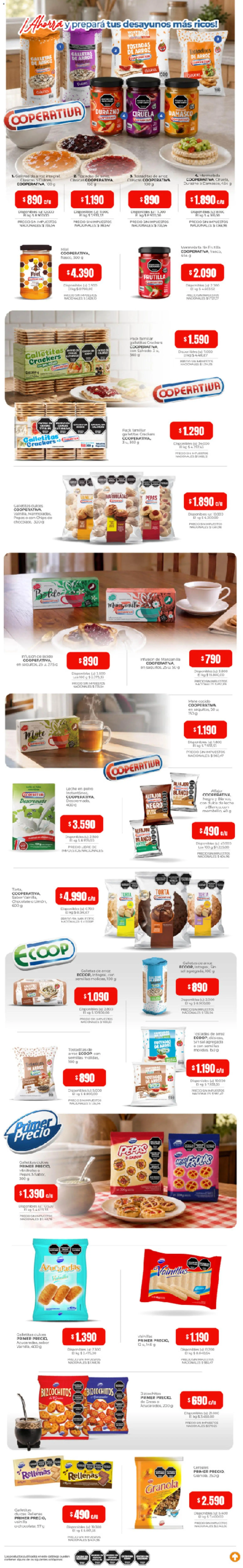 Cooperativa Obrera - Elegí nuestras marcas │ válido desde el 13/08/2026 | Página: 2 | Productos: Dulce de leche, Papas, Tostadas, Arroz