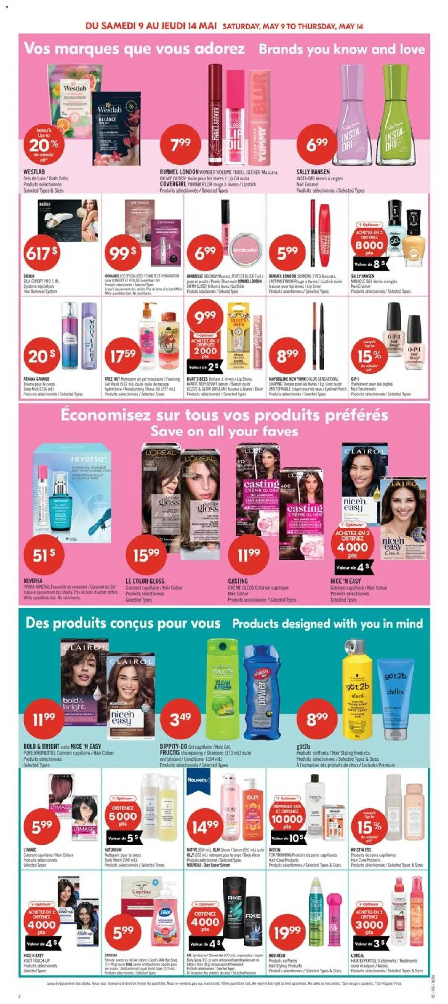 Pharmaprix flyer valid from 08.05.2026 | Page: 16 | Products: Nail polish, Antiperspirant, Shower, Oil