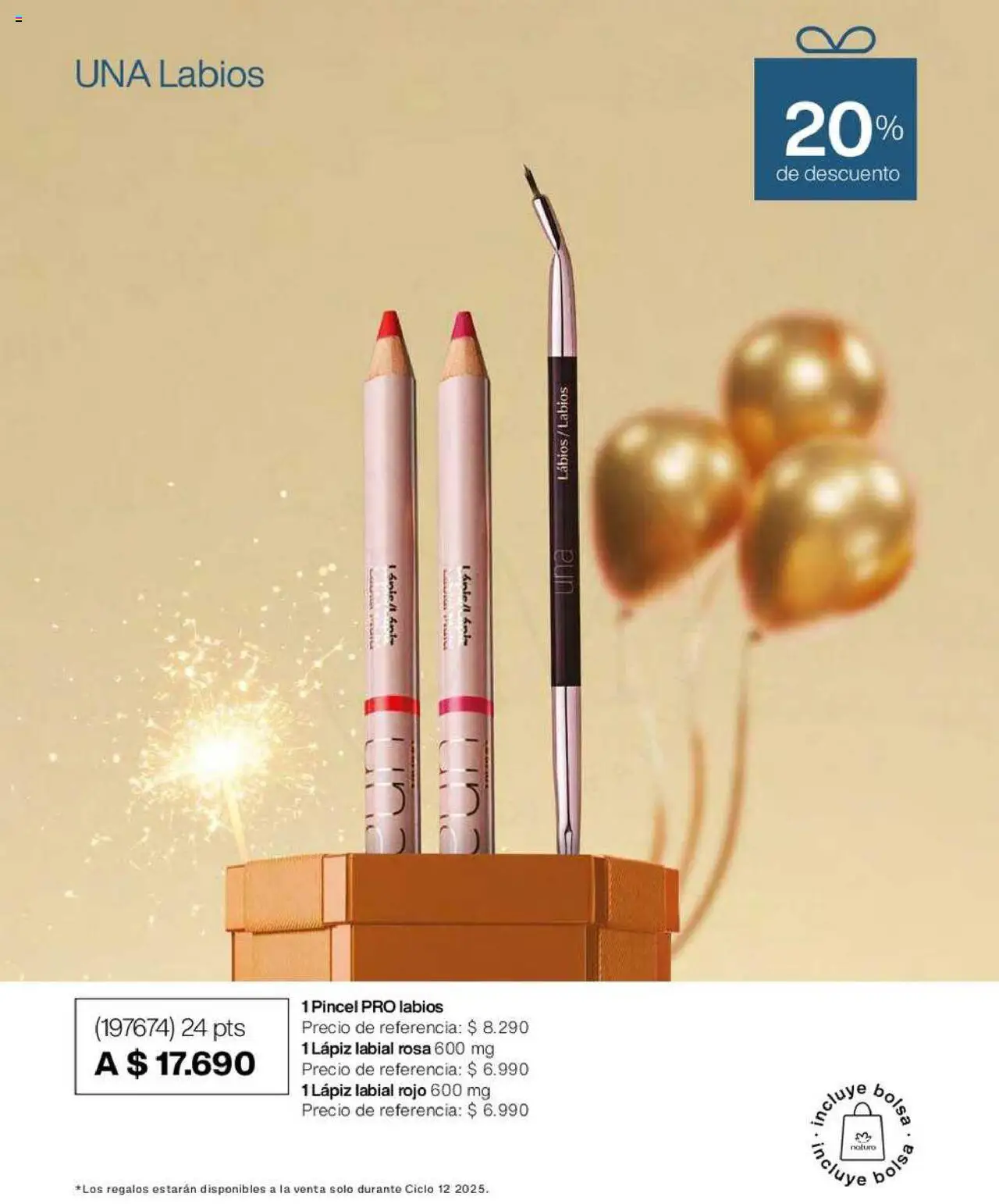 Natura catálogo │ válido desde el 26.06.2025 | Página: 13 | Productos: Bolsa, Lápiz labial, Labial, Pincel