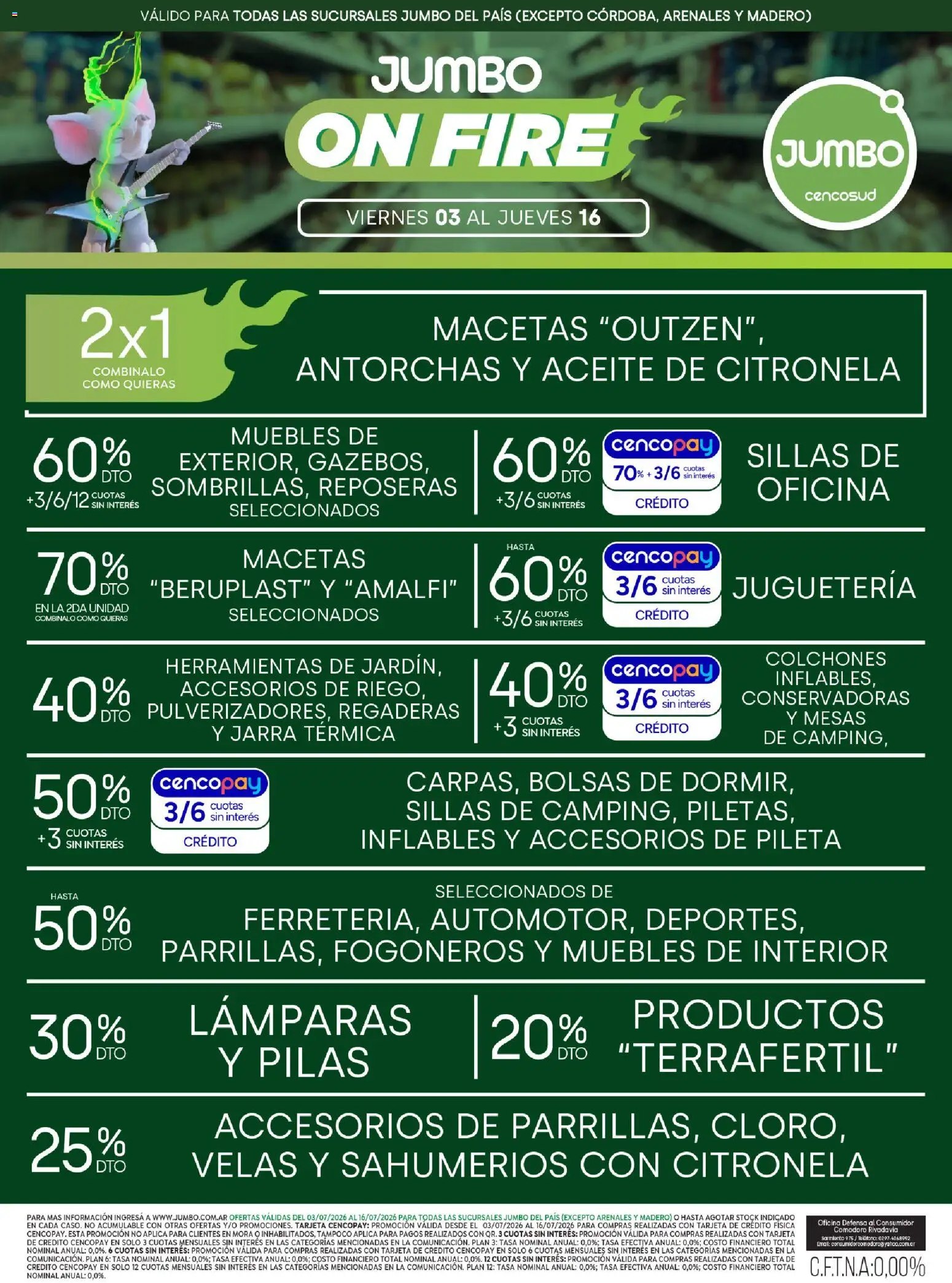 Jumbo - Electro y Hogar │ válido desde el 03/07/2026 | Página: 3 | Productos: Jarra, Aceite, Citronela, Pileta