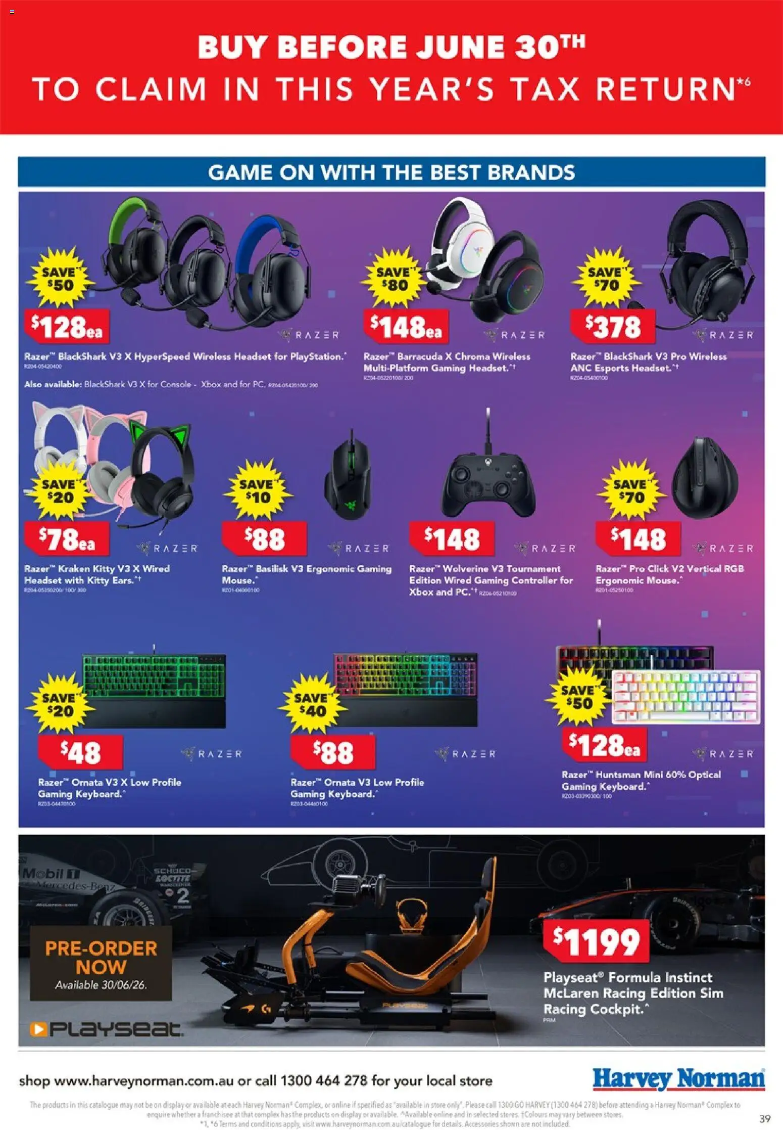 Harvey Norman catalogue - valid from 05.06.2026 | Page: 39 | Products: Ergonomic, Headset, Xbox, Game