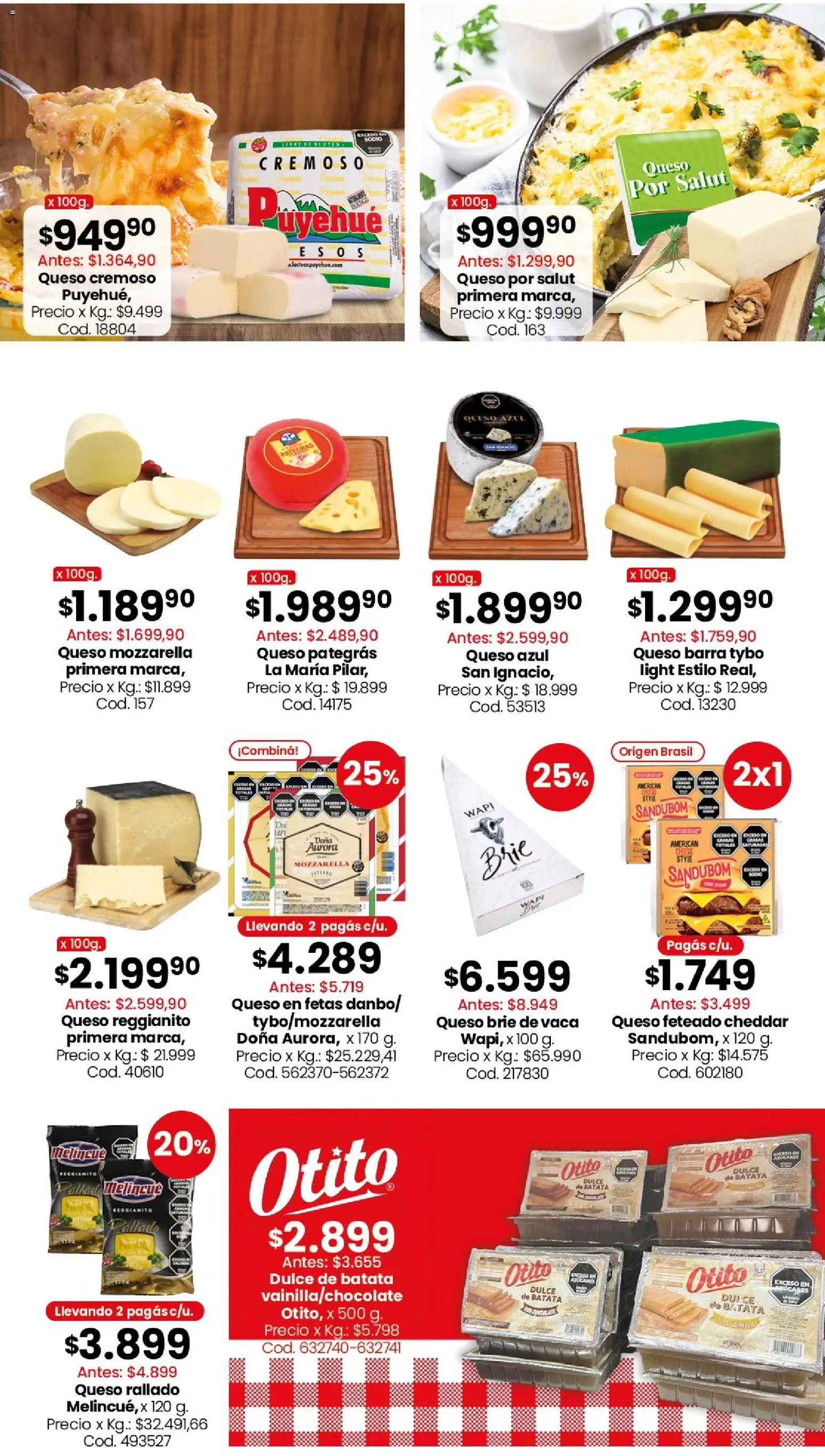 Coto - Carnes, verduras, pescadería, frescos y elaborados │ válido desde el 10/08/2026 | Página: 8 | Productos: Mozzarella, Queso rallado, Batata, Dulce