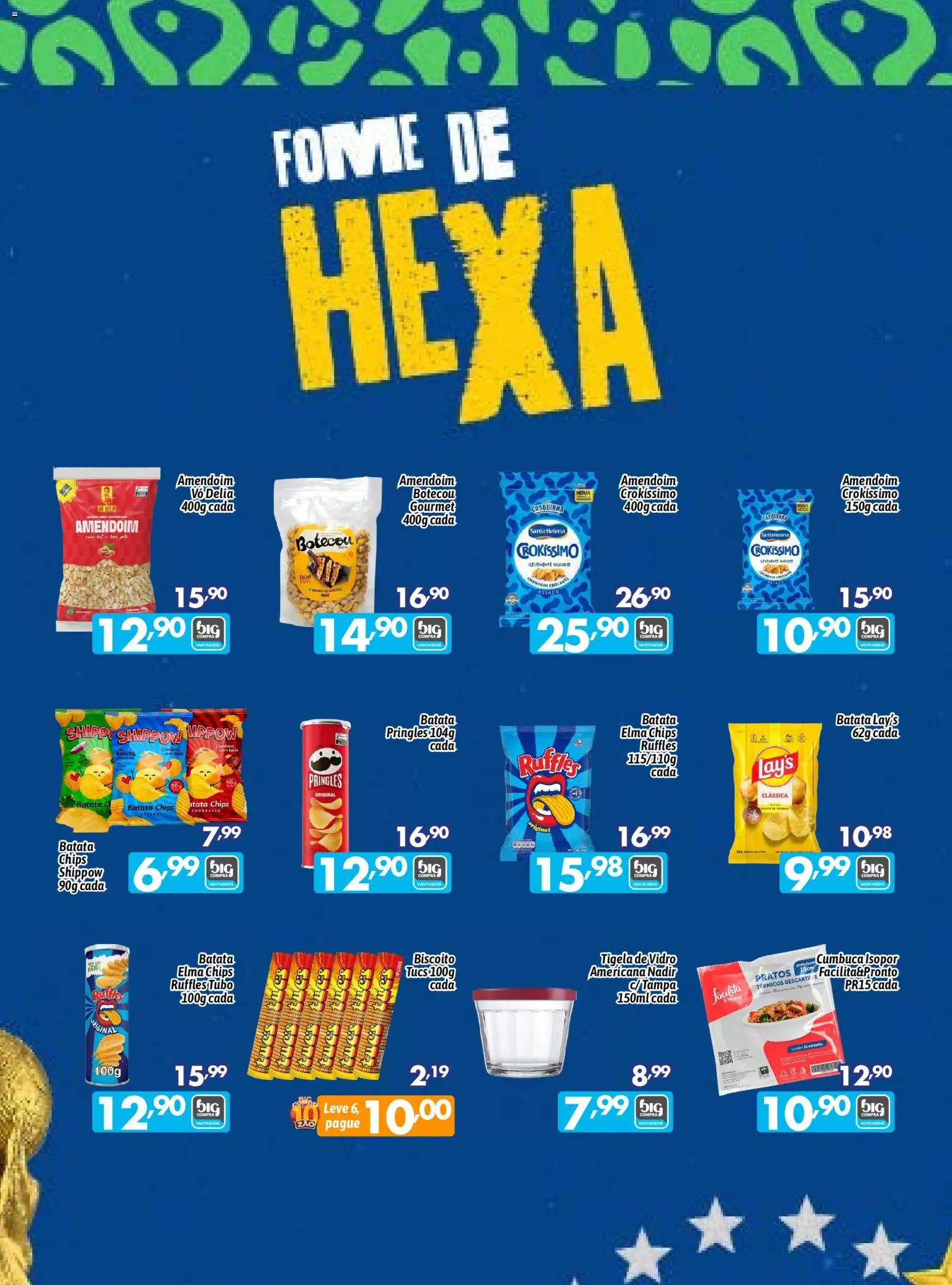 Big Compra Folheto - válido de 05.06.2026 | Página: 6 | Produtos: Amendoim, Biscoito, Elma Chips, Tigela