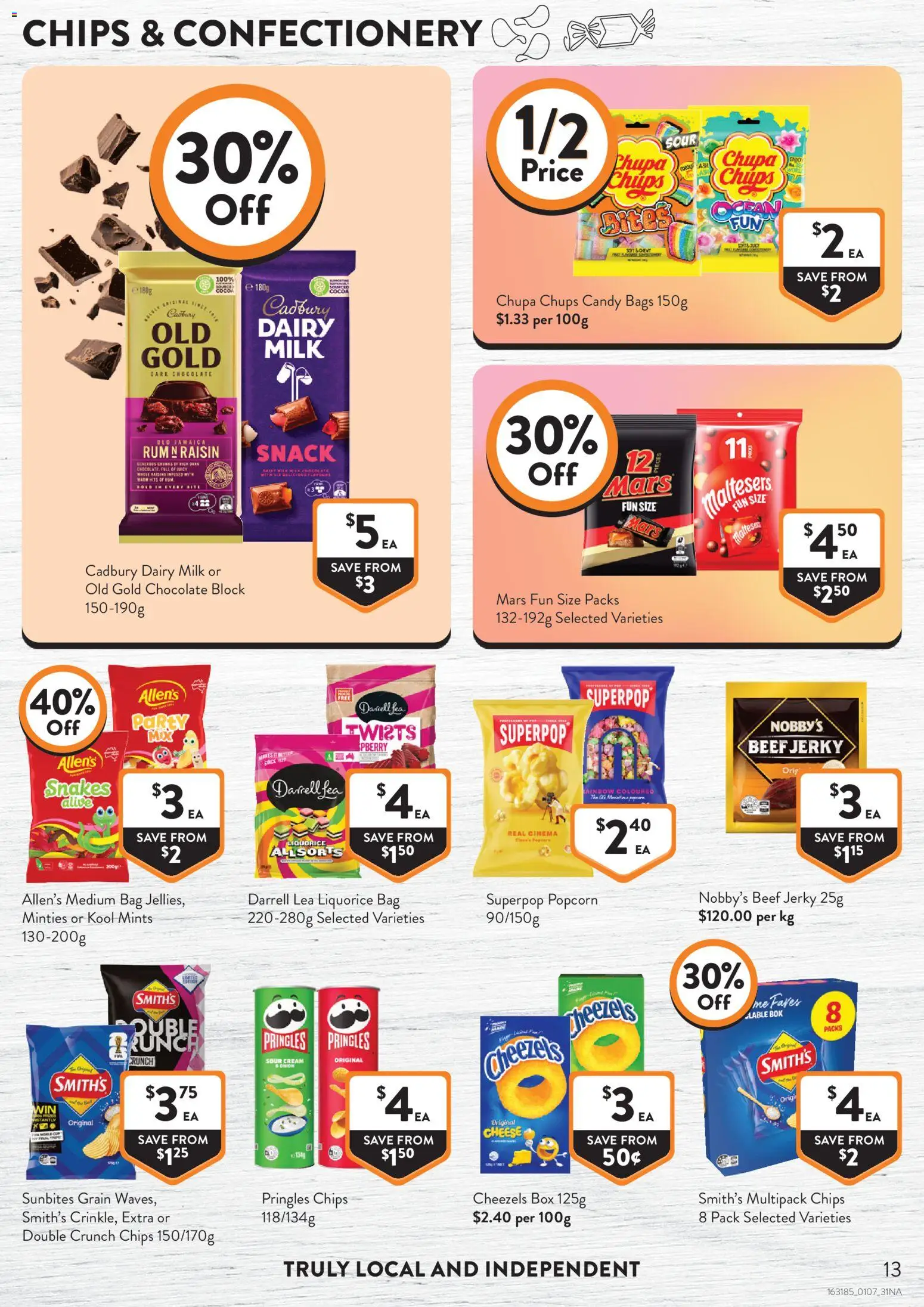 Foodworks catalogue - valid from 01/07/2026 | Page: 13 | Products: Milk, Chocolate, Beef, Cream