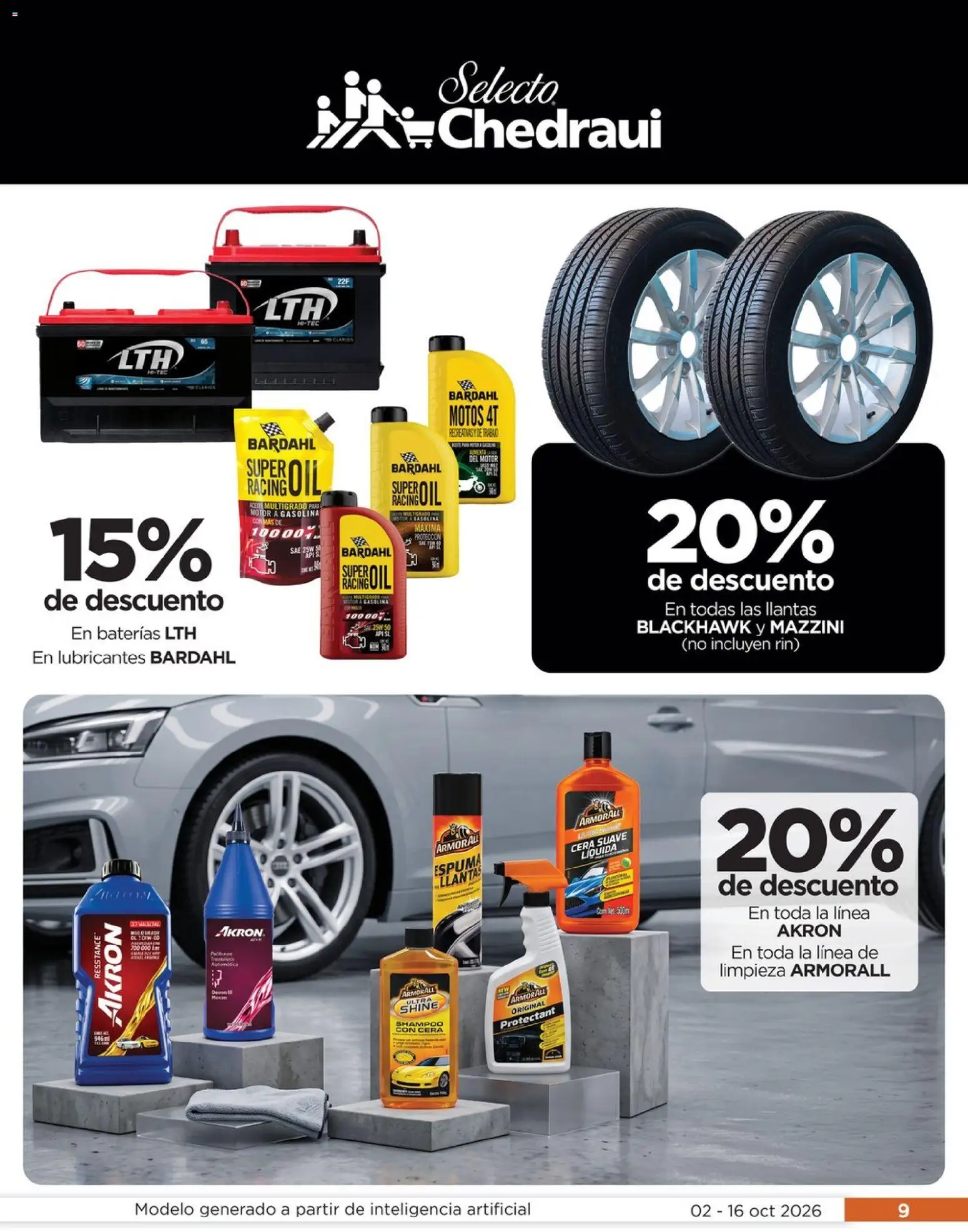 Nuevas ofertas de Chedraui válidas en toda la República Mexicana desde el 02/10/2026. ¡Encuentra las mejores ofertas en Chedraui folleto Llevarte más cuesta menos! | Página: 9