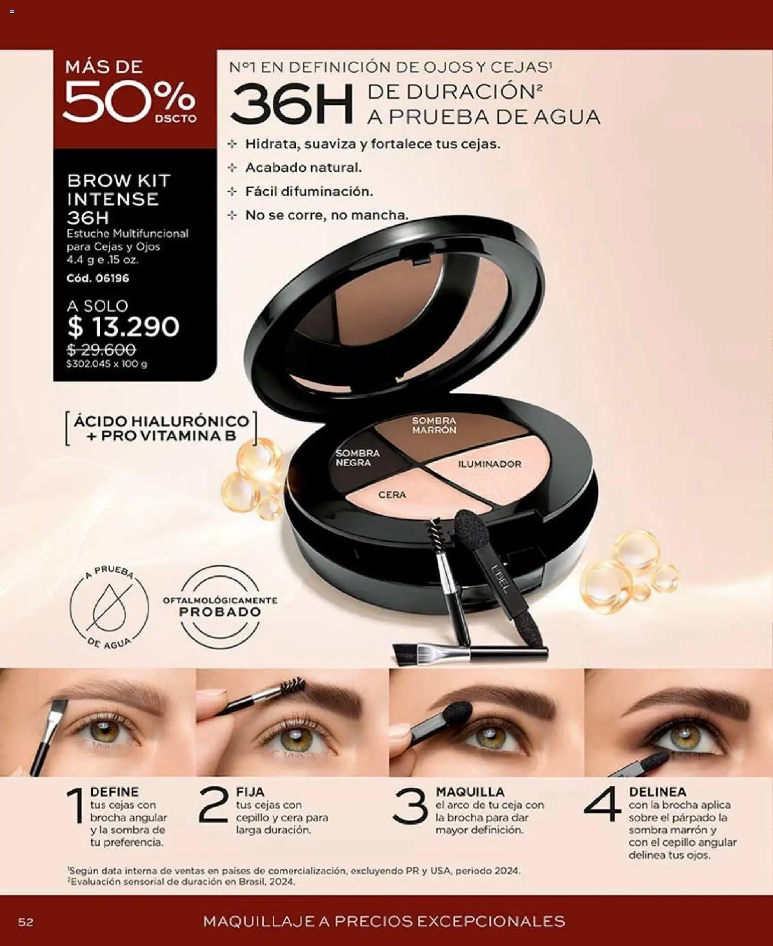 Catálogo L'Bel Campaña 15 │ válido desde el 06.09.2026 | Página: 52 | Productos: Maquillaje, Cepillo, Sombra, Sobre