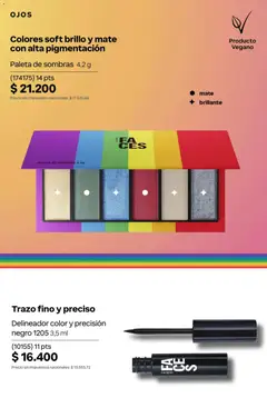 Vista previa Catálogo Natura Ciclo 7 válido desde el 06.05.2026 | Página: 133 | Productos: Mate, Delineador, Brillo, Paleta