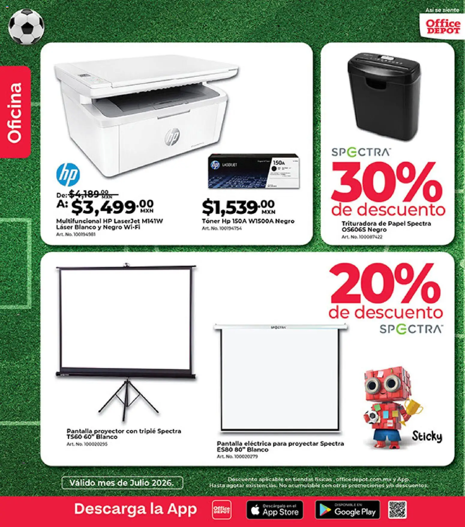 Nuevas ofertas de Office Depot válidas en toda la República Mexicana desde el 01/07/2026. ¡Encuentra las mejores ofertas en Office Depot catálogo! | Página: 9