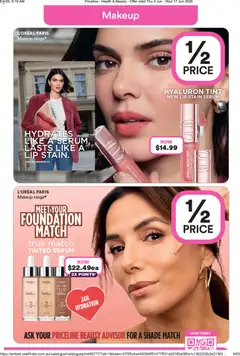 Preview of Priceline Pharmacy catalogue - valid from 04.06.2026 | Page: 3 | Products: Makeup, Foundation, Lip stain