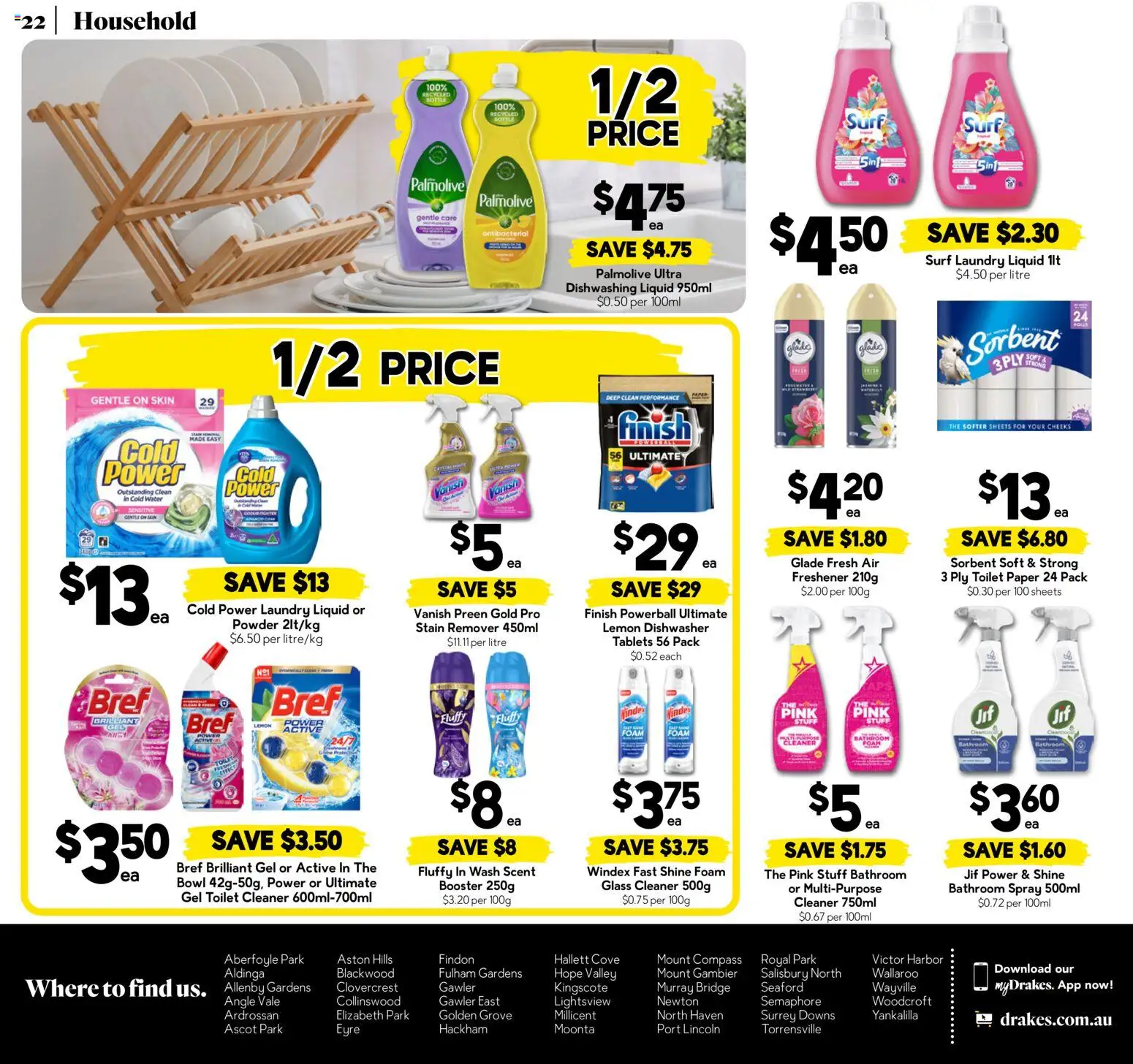 Drakes catalogue - valid from 30/09/2026 | Page: 22 | Products: Toilet, Powder, Cleaner, Water