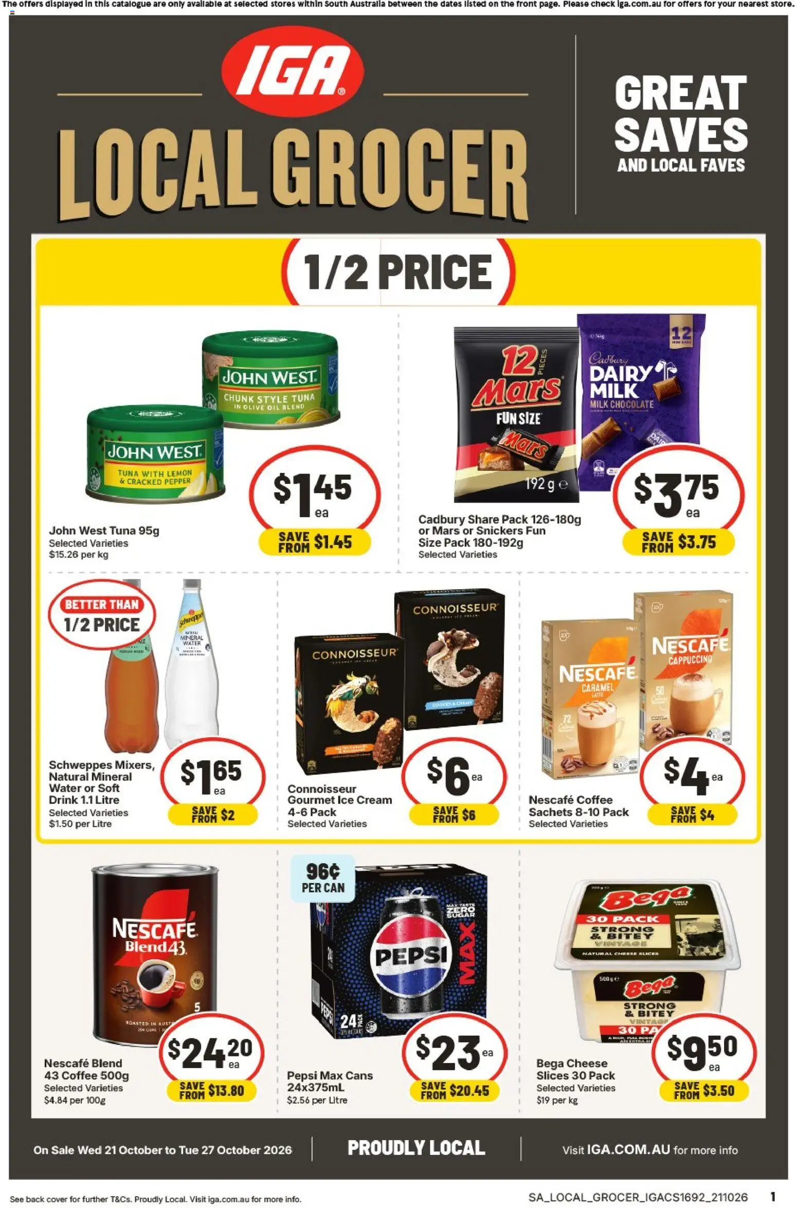 IGA catalogue - valid from 21/10/2026 | Page: 1
