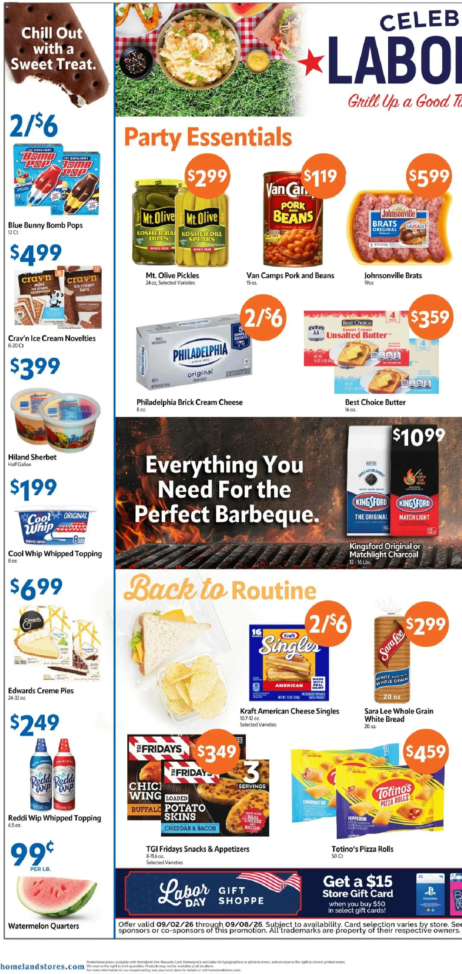 Homeland Weekly Ad - valid from 09/02/2026 | Page: 2 | Products: Cheese, Pork, Ice cream, Grill