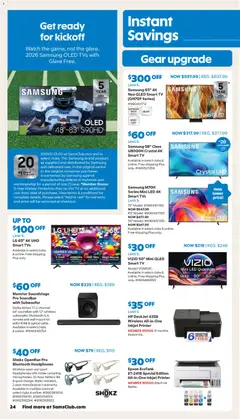 Preview of Sam's Club weekly ads valid from 07/22/2026 | Page: 24 | Products: Water, Date, Watch, Headphones