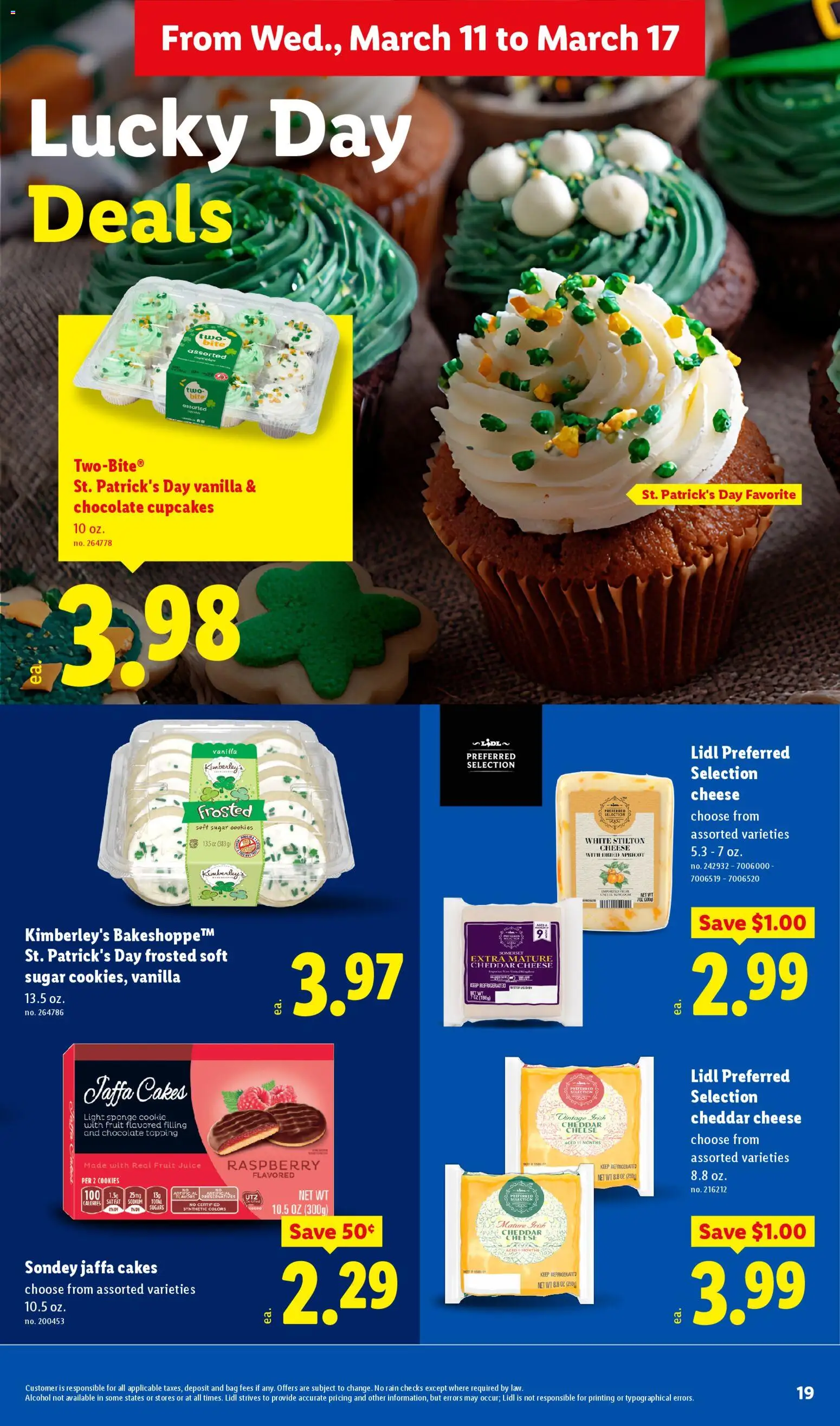 Lidl Weekly Ad - valid from 11.03.2026 | Page: 19 | Products: Cheese, Chocolate, Juice, Cookies