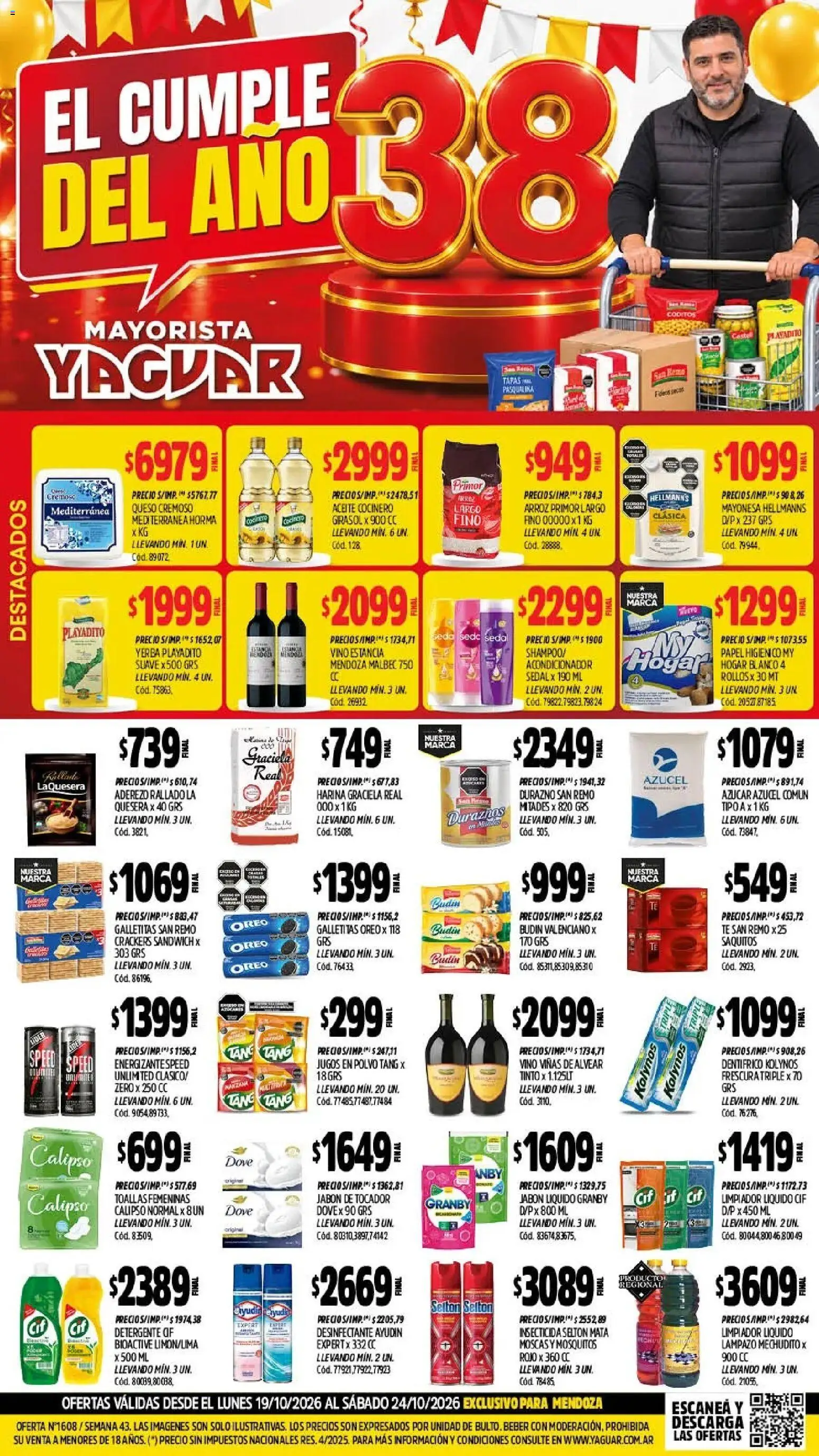 Yaguar - Oferta Semanal Mendoza │ válido desde el 19/10/2026 | Página: 1