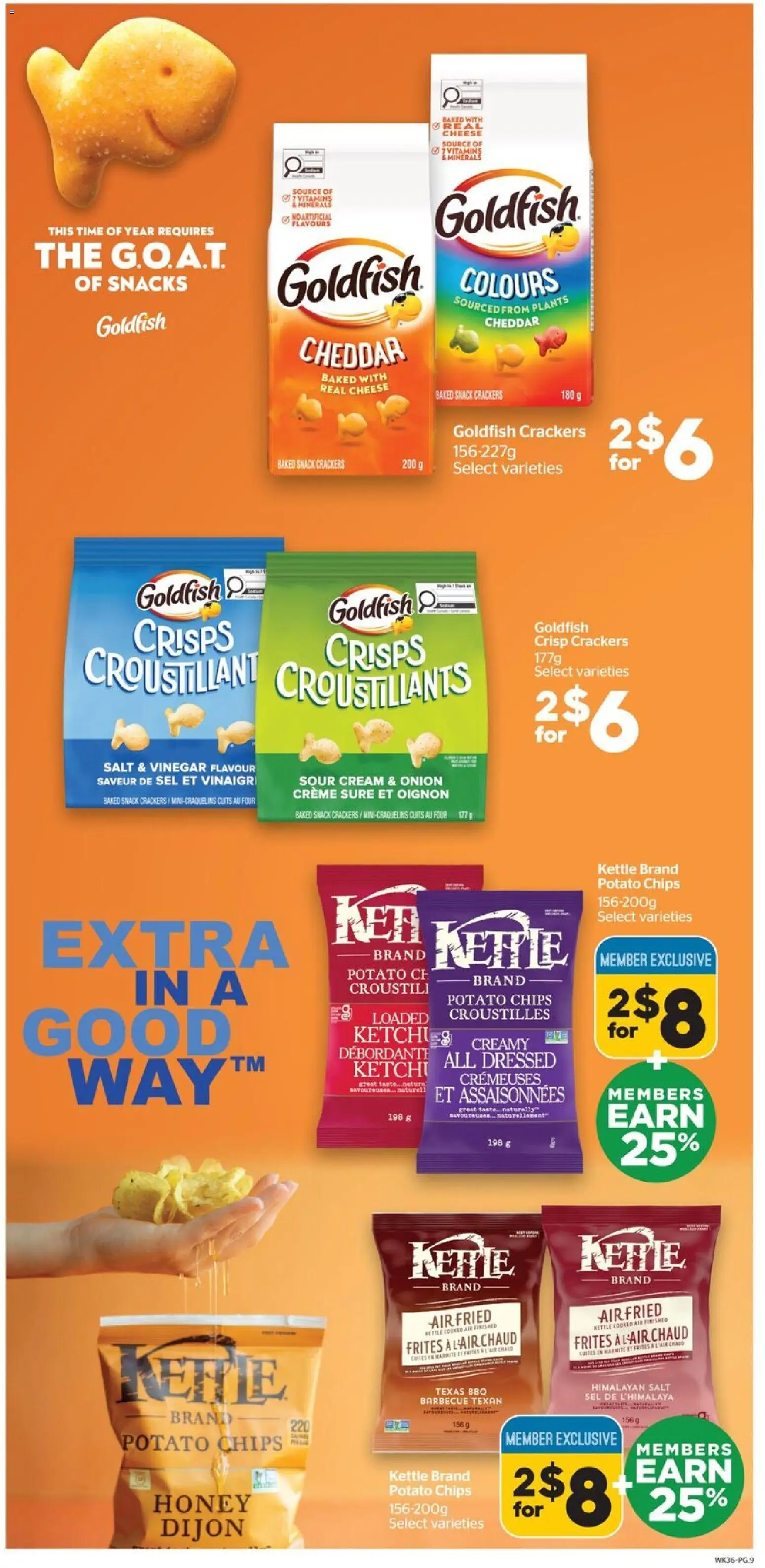 Calgary Co-op flyer valid from Jul 9, 2026 | Page: 9 | Products: Chips, Cream, Kettle, Cheese