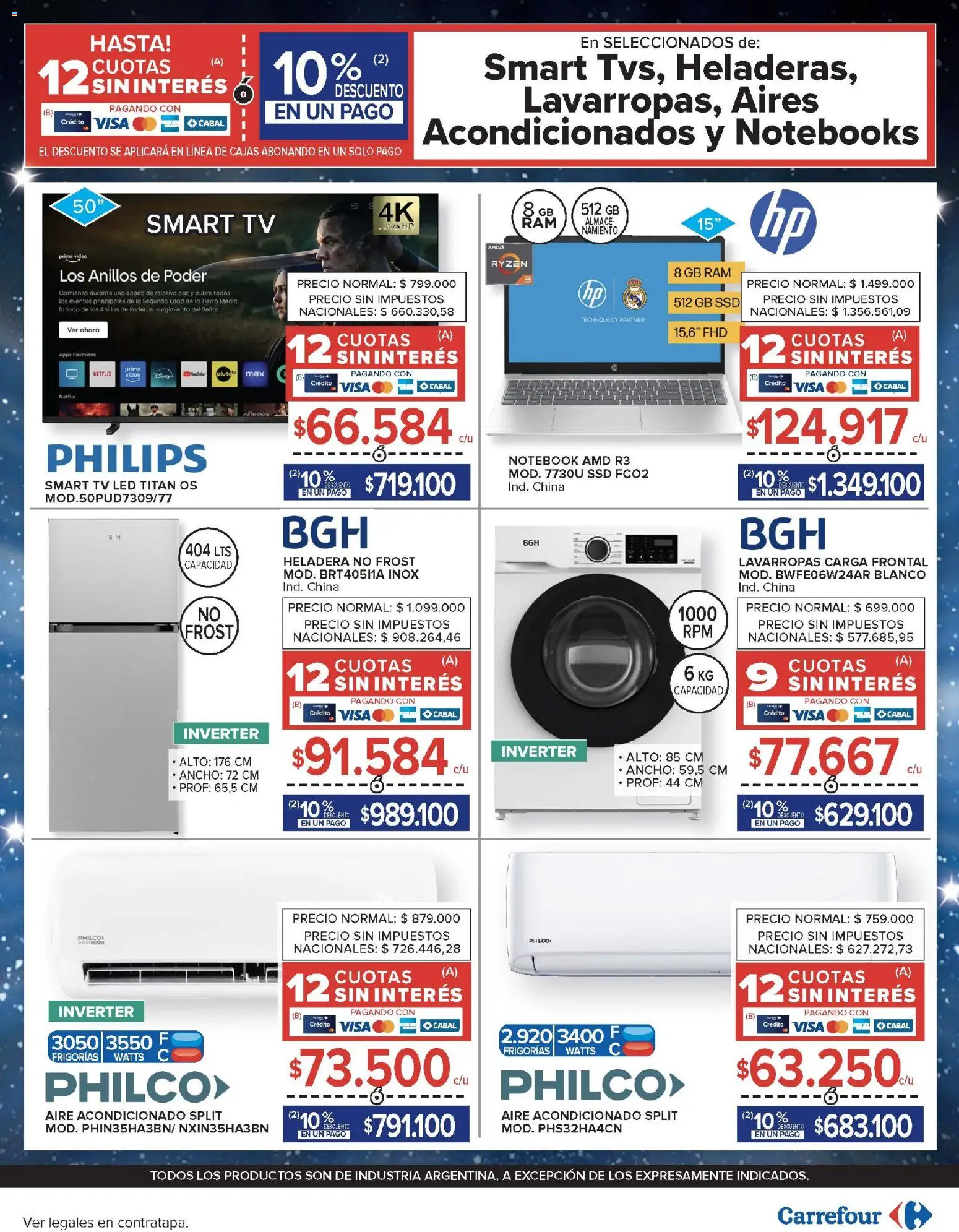 Carrefour - Ofertas │ válido desde el 01/09/2026 | Página: 30 | Productos: Video, Lavarropas, Notebook, Tierra