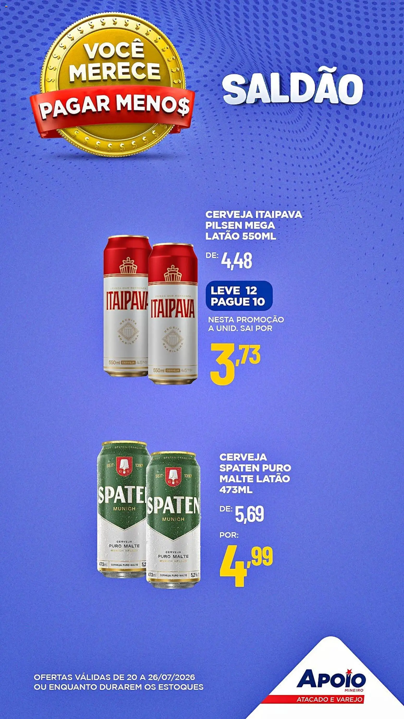 Apoio Mineiro Folheto - válido de 20/07/2026 | Página: 6 | Produtos: Cerveja