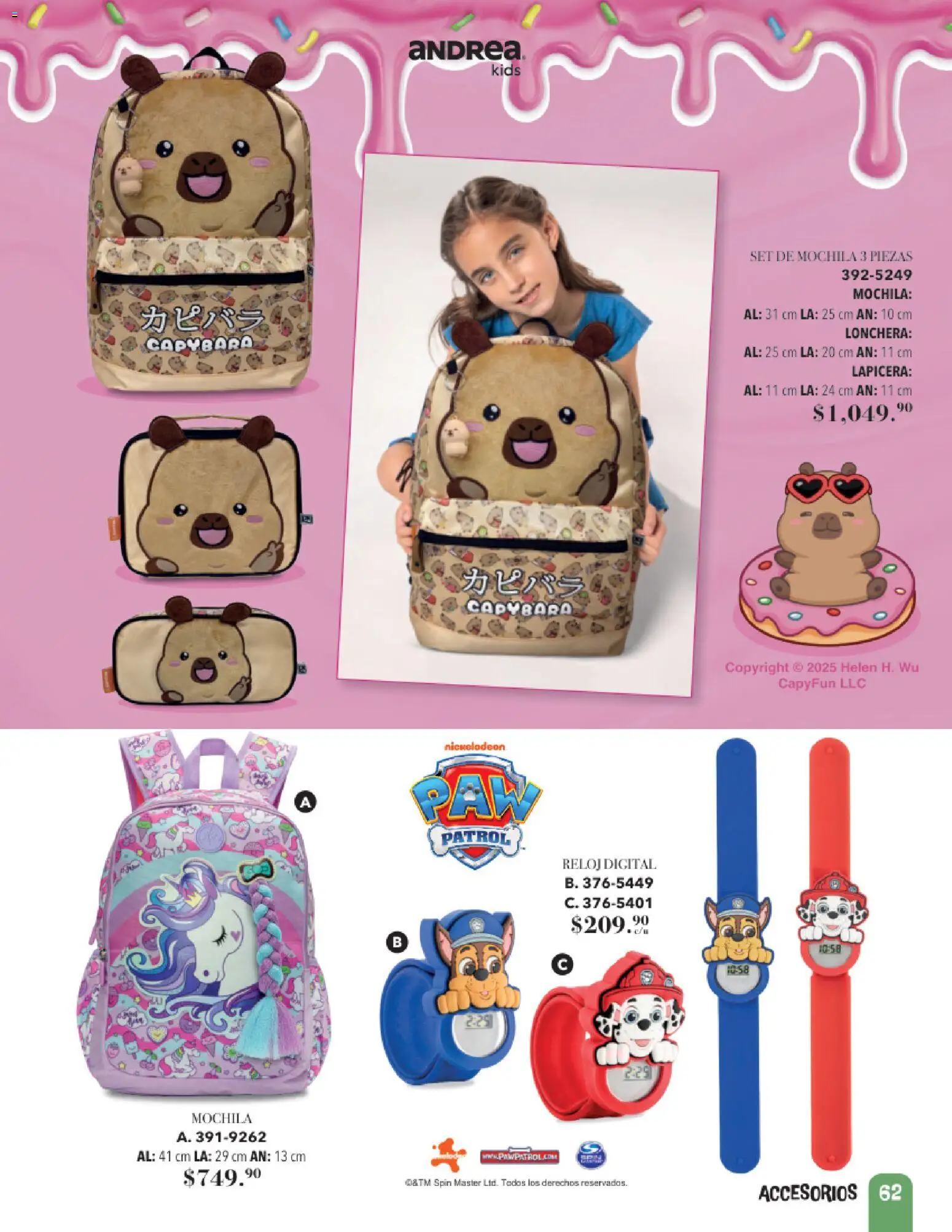 Nuevas ofertas de Andrea válidas en toda la República Mexicana desde el 24/05/2026. ¡Encuentra las mejores ofertas en Andrea catálogo Accesorios para todos! | Página: 62 | Productos: Mochila, Reloj