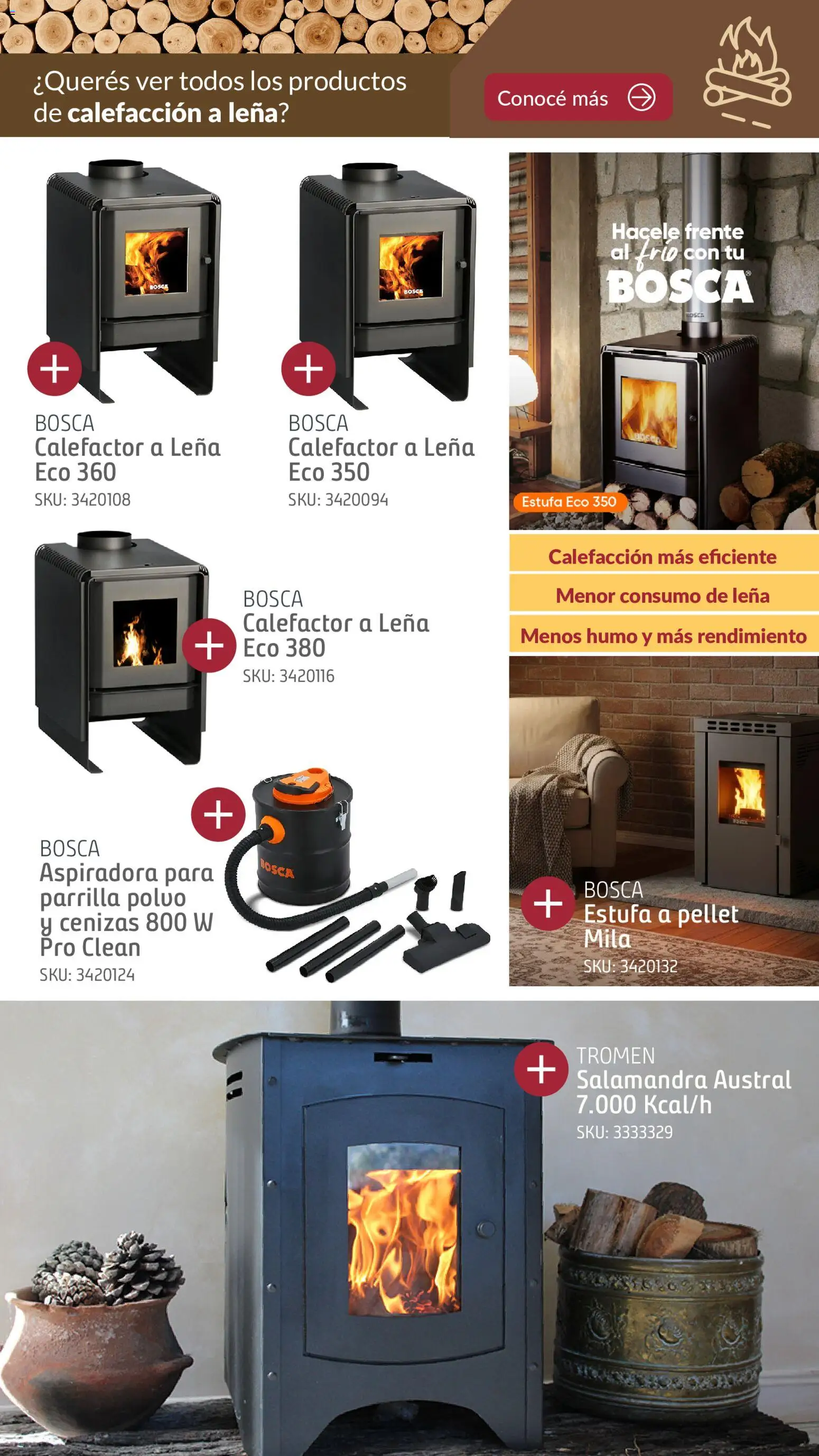 Sodimac catálogo clima │ válido desde el 08/07/2026 | Página: 5 | Productos: Parrilla, Aspiradora, Calefactor, Leña