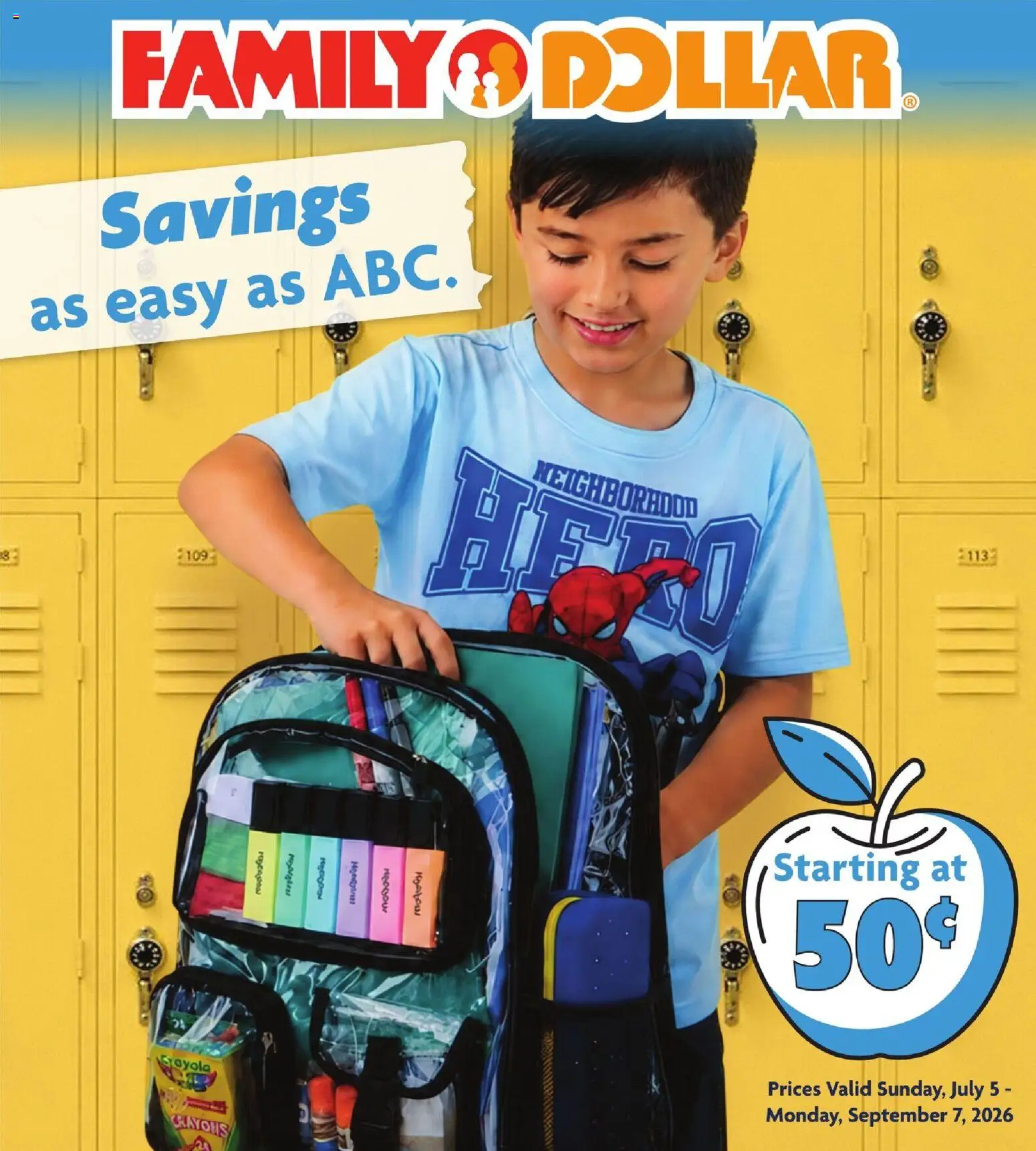 Family Dollar Back to School Book - valid from 07/05/2026 | Page: 1