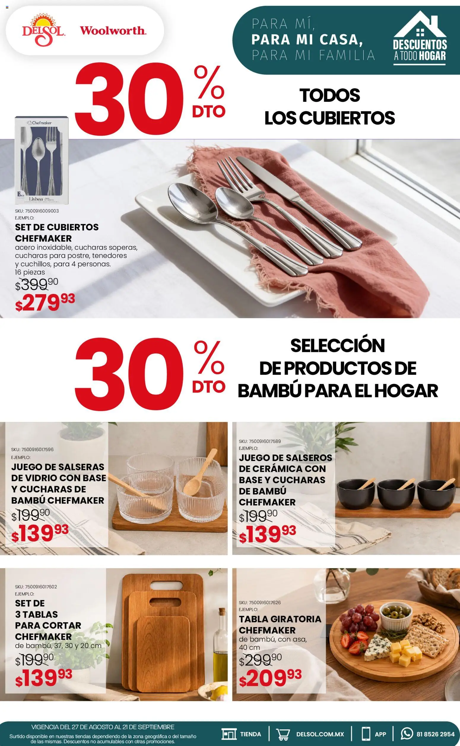 Nuevas ofertas de Del Sol y Woolworth válidas en toda la República Mexicana desde el 27/08/2026. ¡Encuentra las mejores ofertas en Del Sol y Woolworth catálogo! | Página: 16 | Productos: Juego